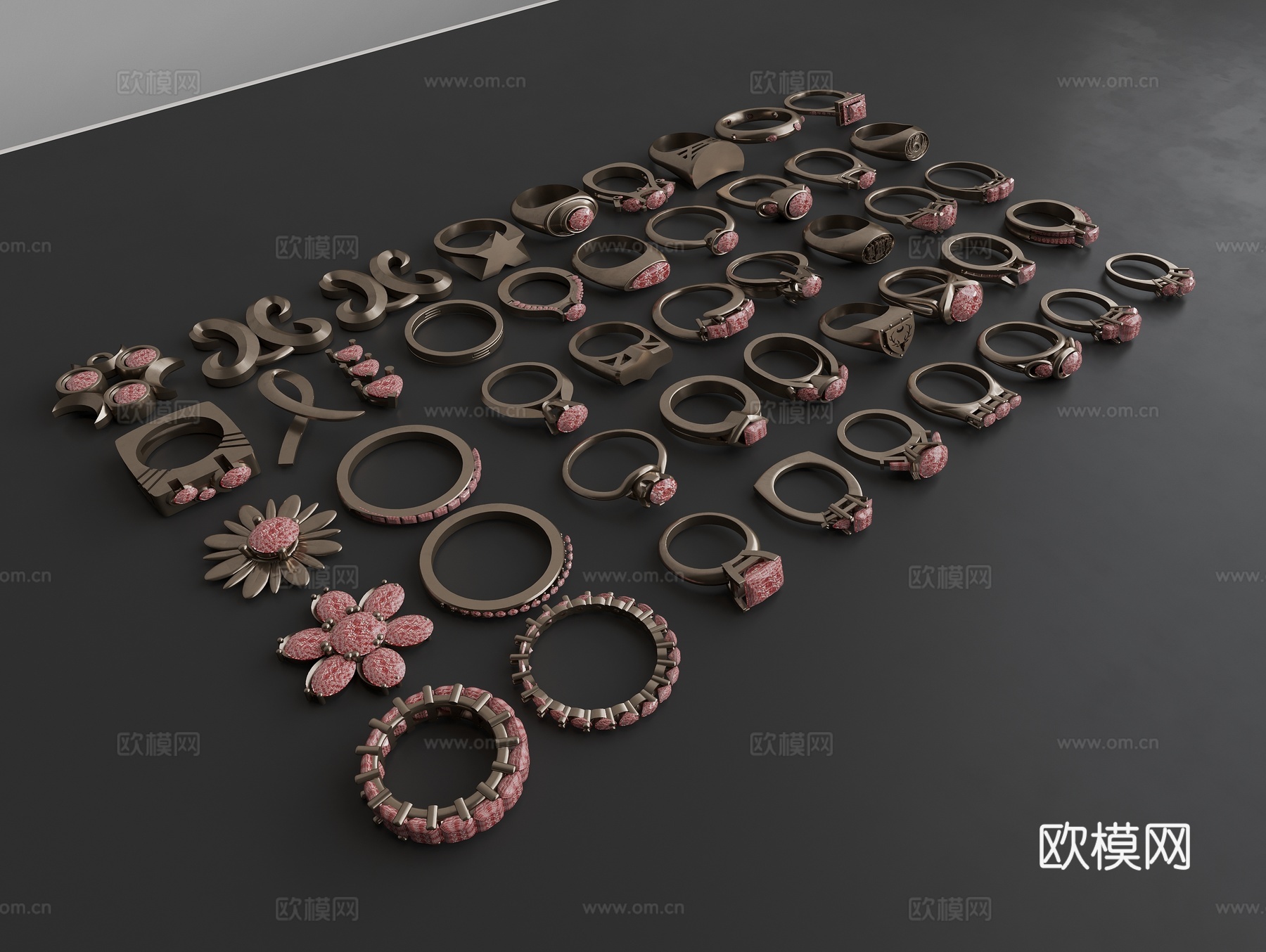 戒指 装饰戒指 饰品3d模型