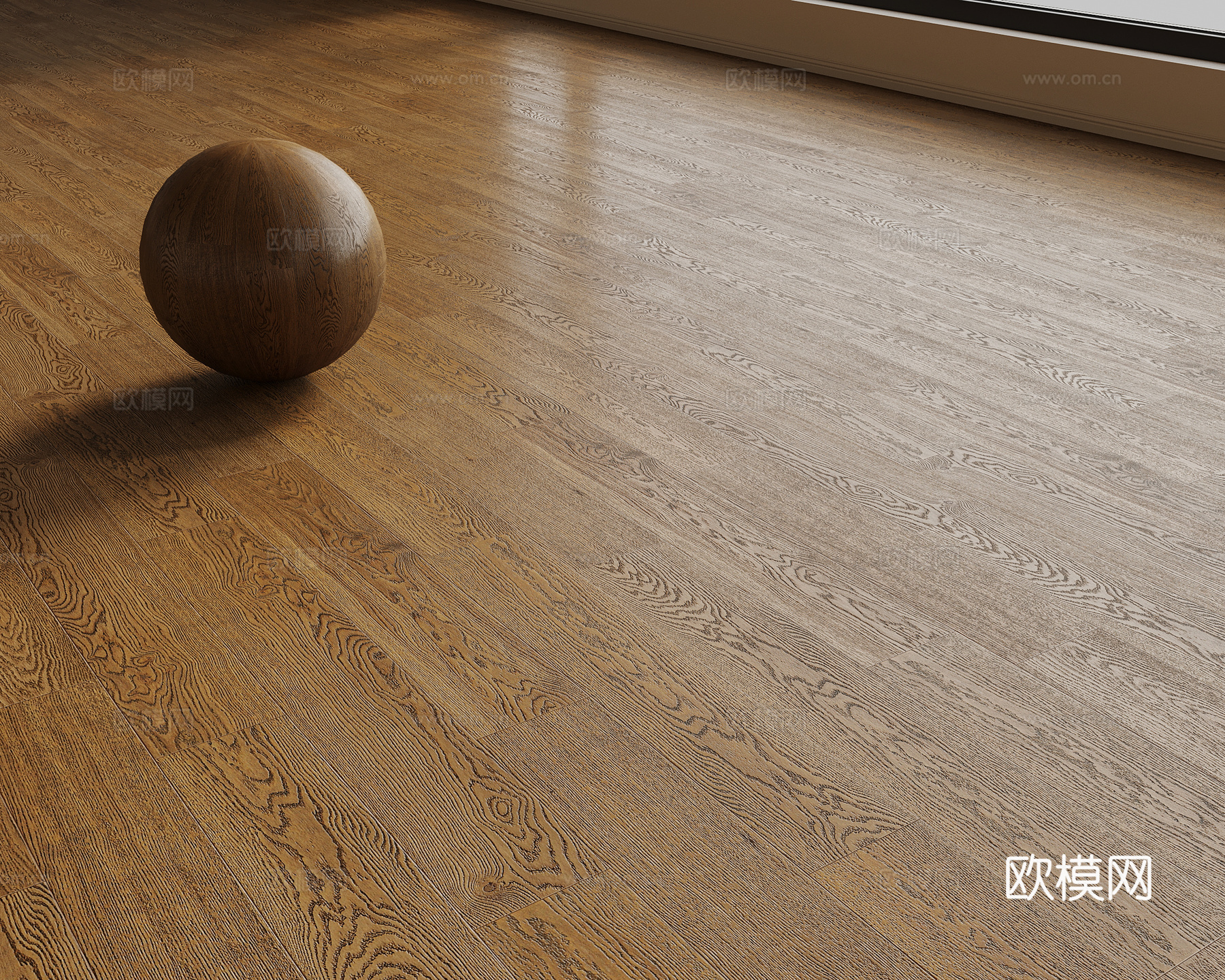 现代木地板 人字拼木地板3d模型