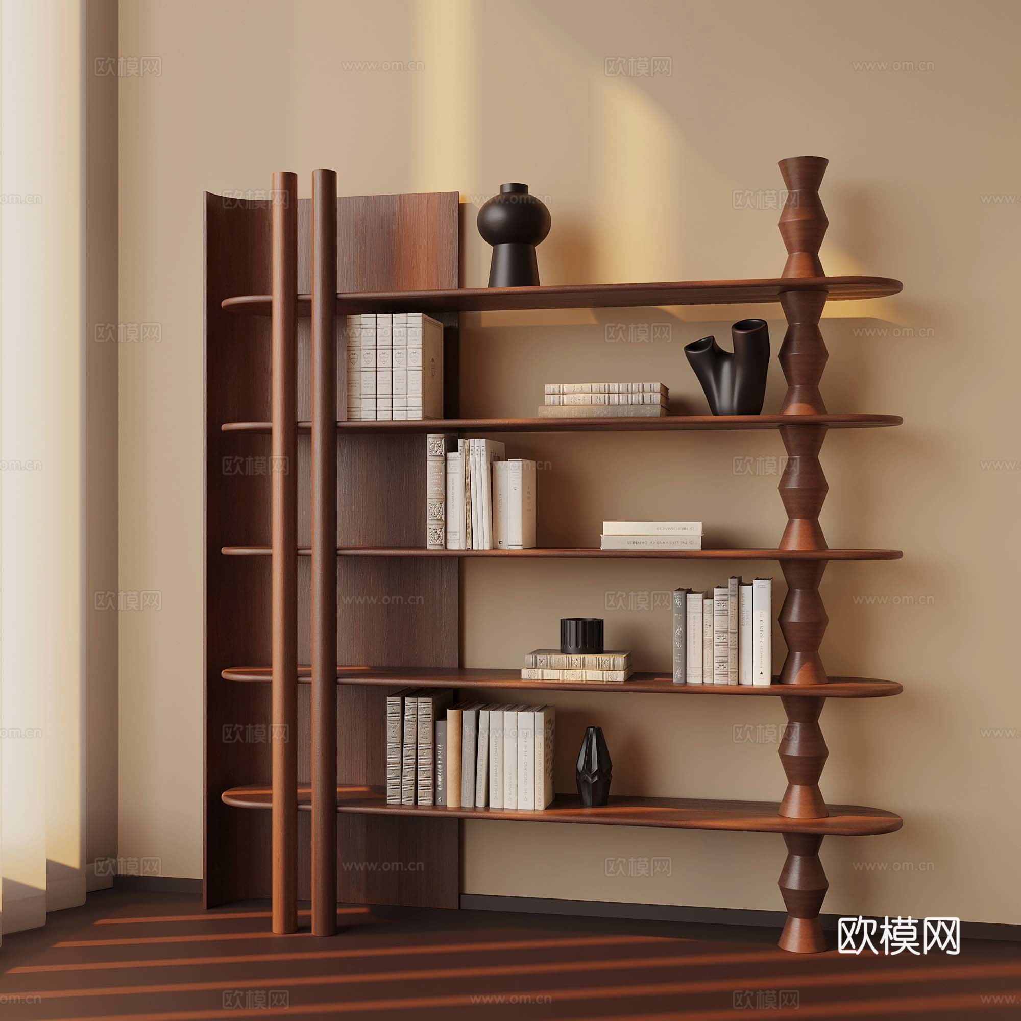 法式中古风书架su模型