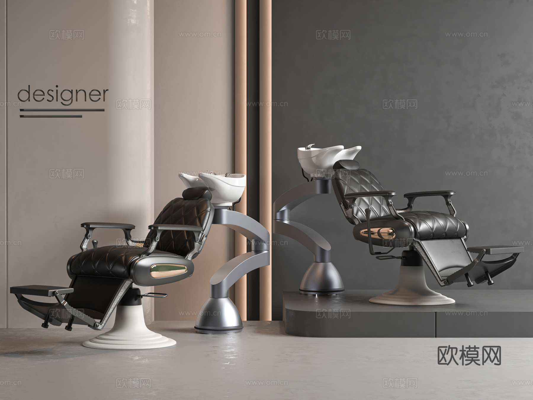 现代理发器材3d模型