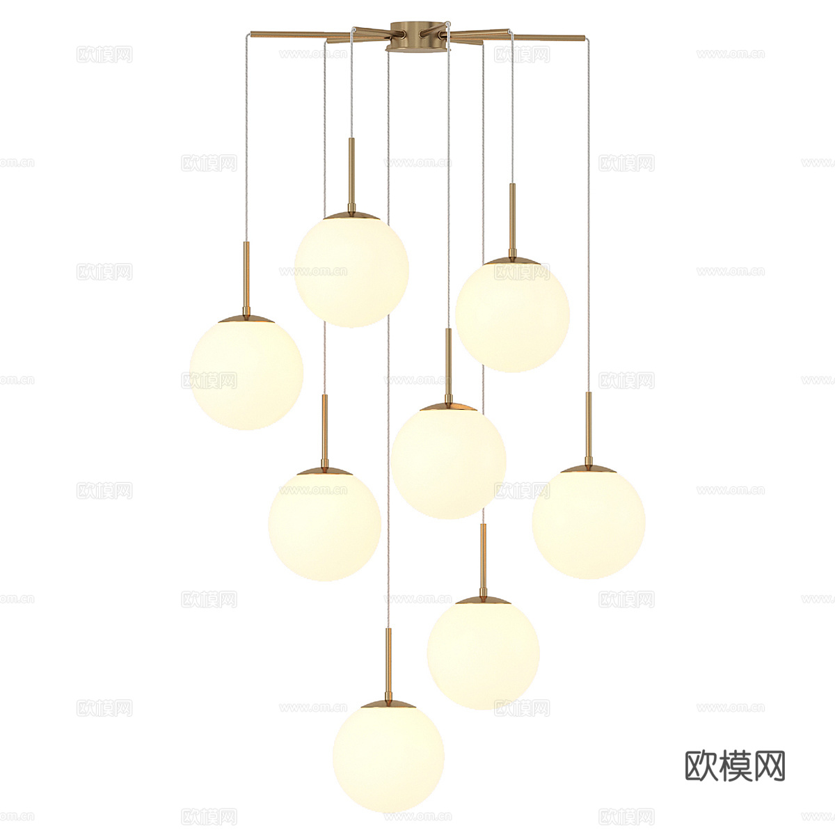 现代简约球形吊灯 吊灯 简约吊灯 餐厅吊灯 客厅吊灯 灯3d模型