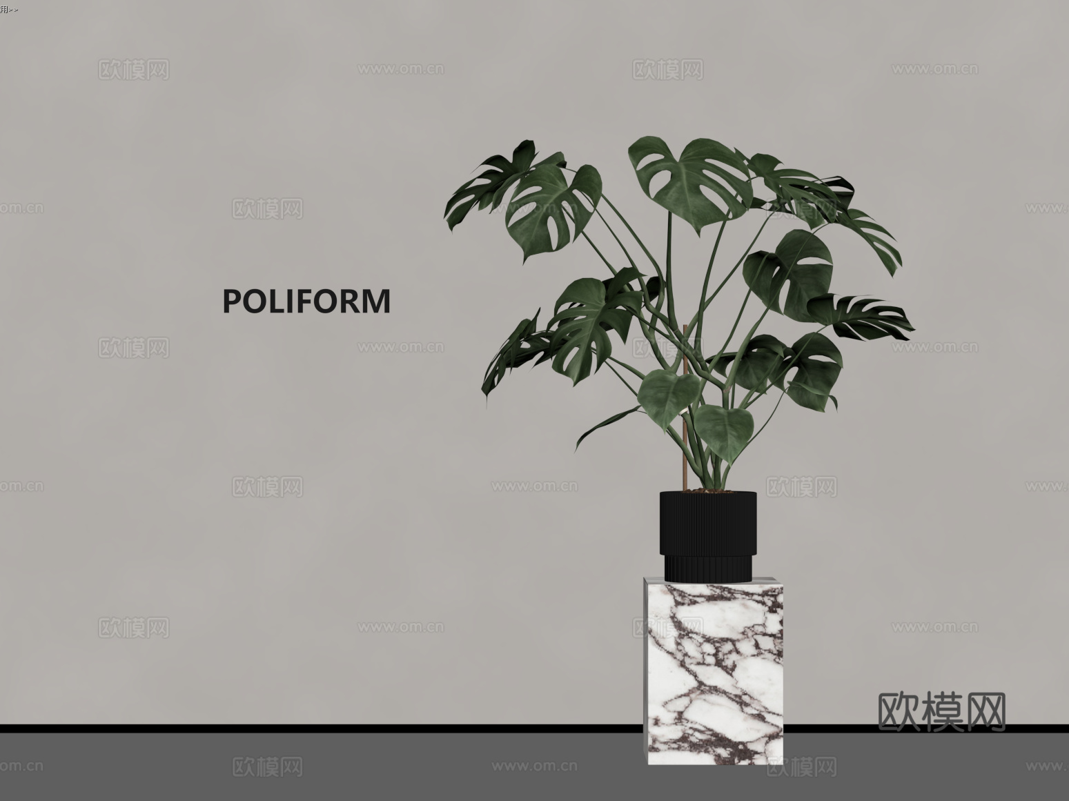 绿植su模型