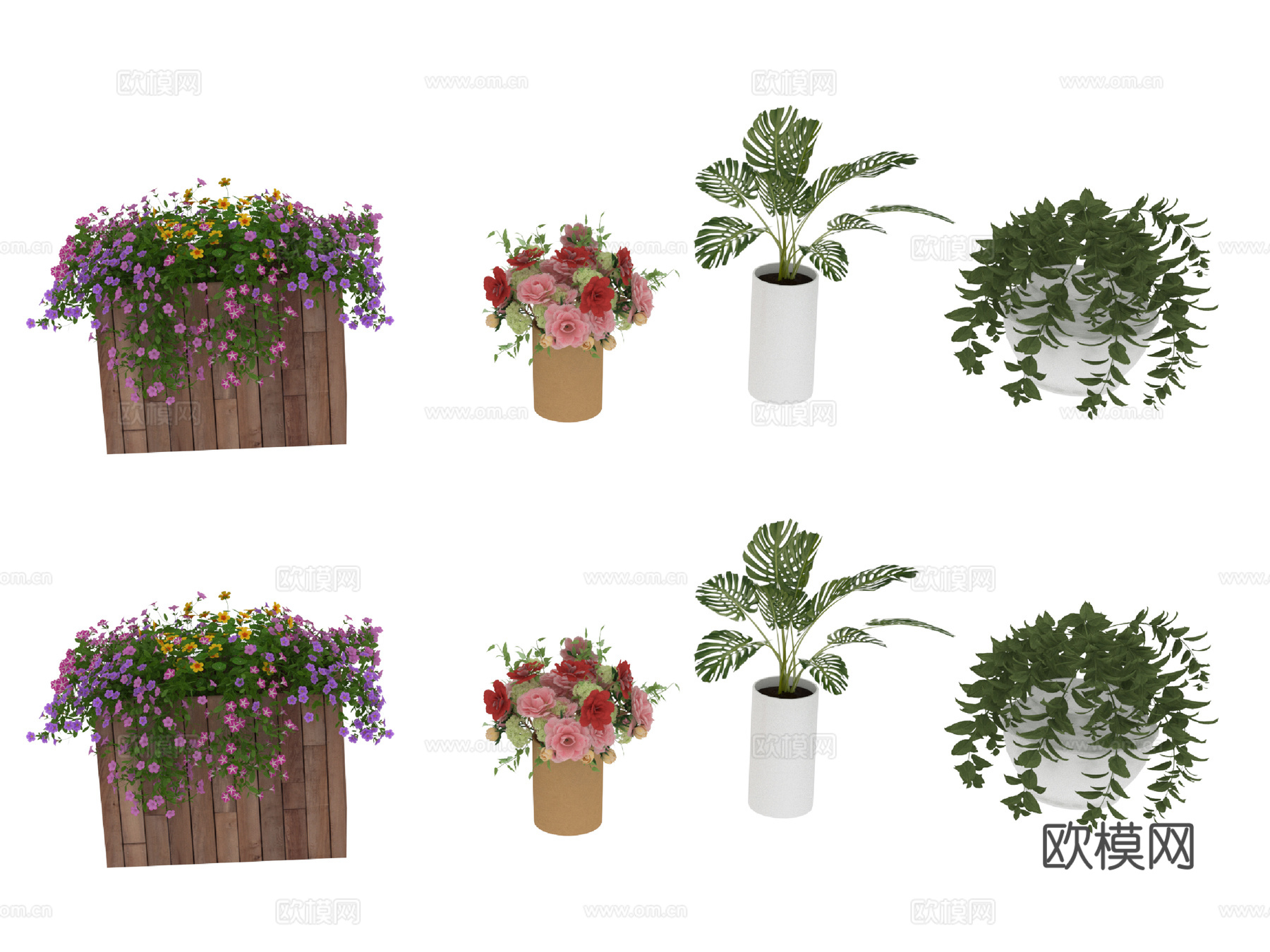 植物 盆栽su模型