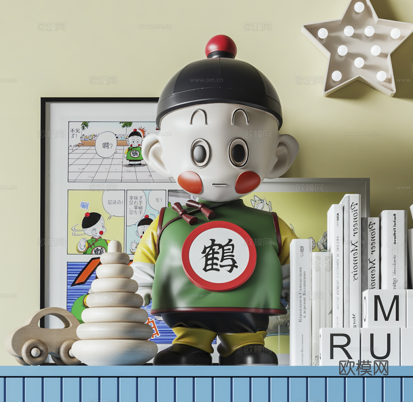 现代公仔玩具3d模型