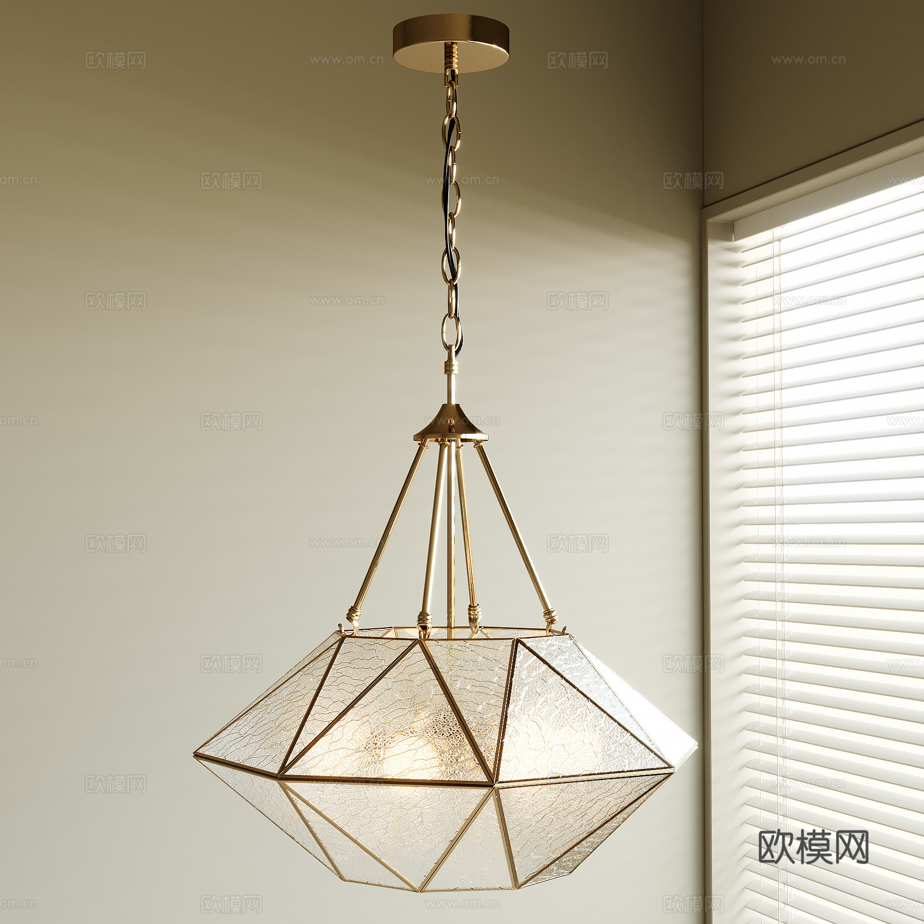 法式中古风吊灯su模型