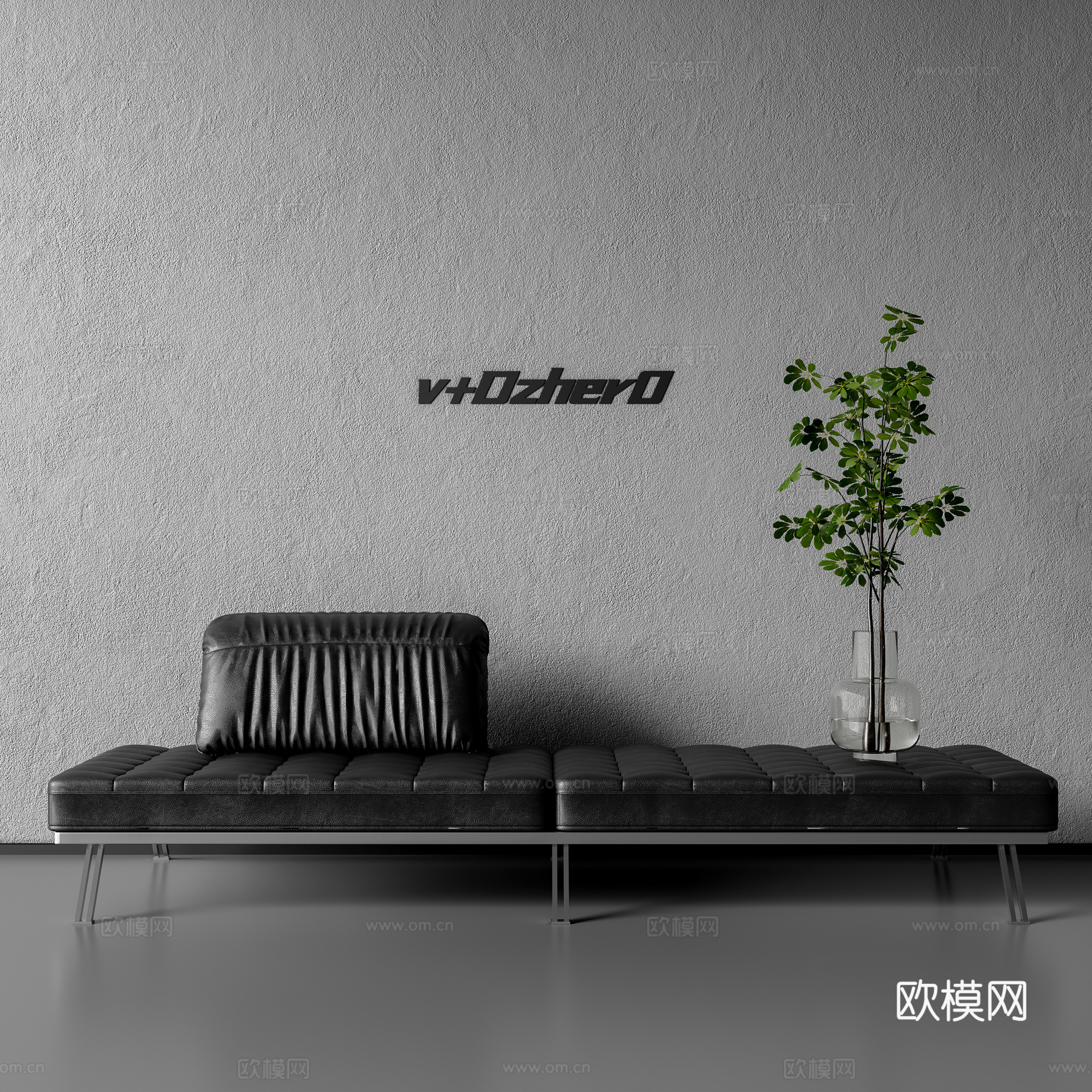 现代沙发凳su模型