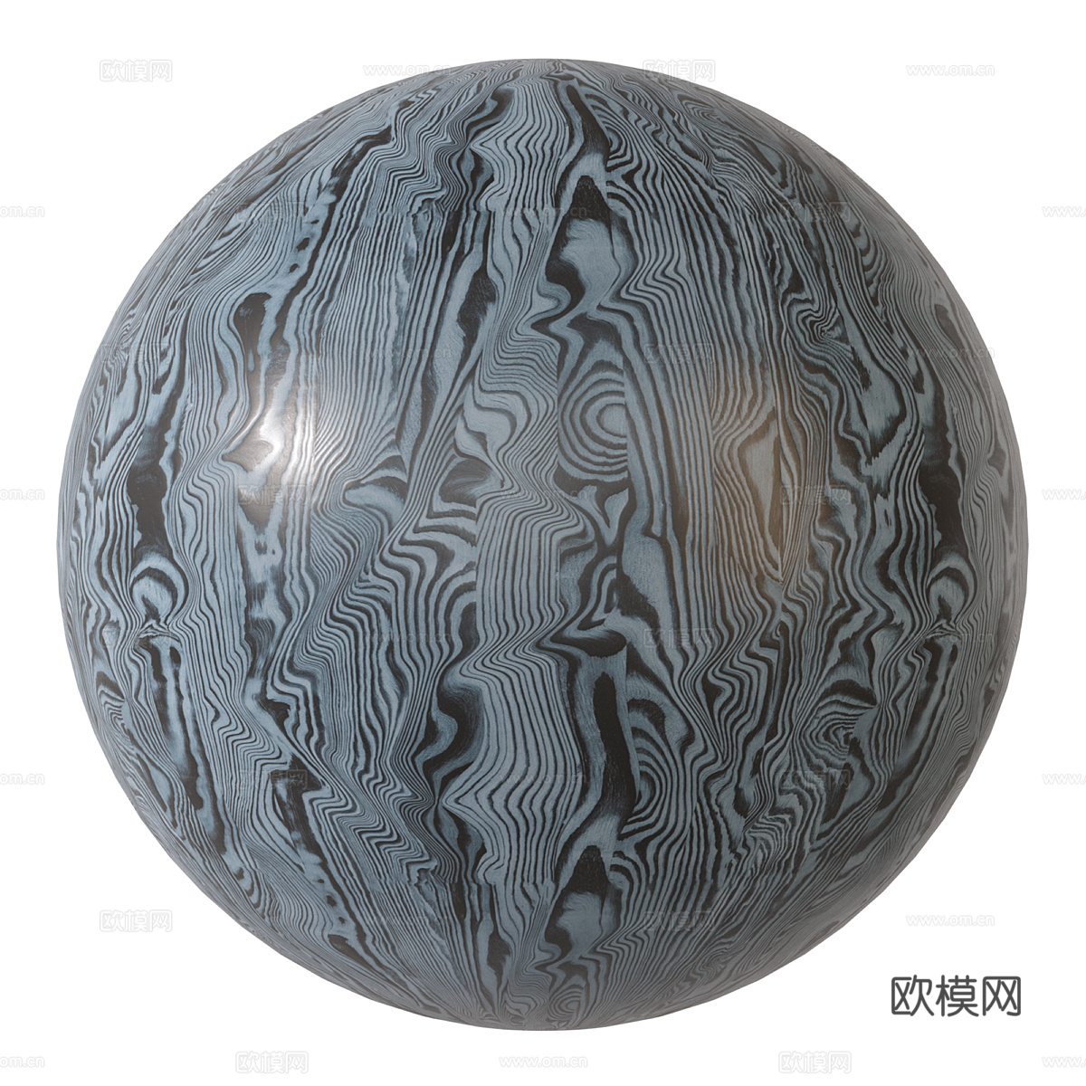 现代意式木纹 木饰面3d模型