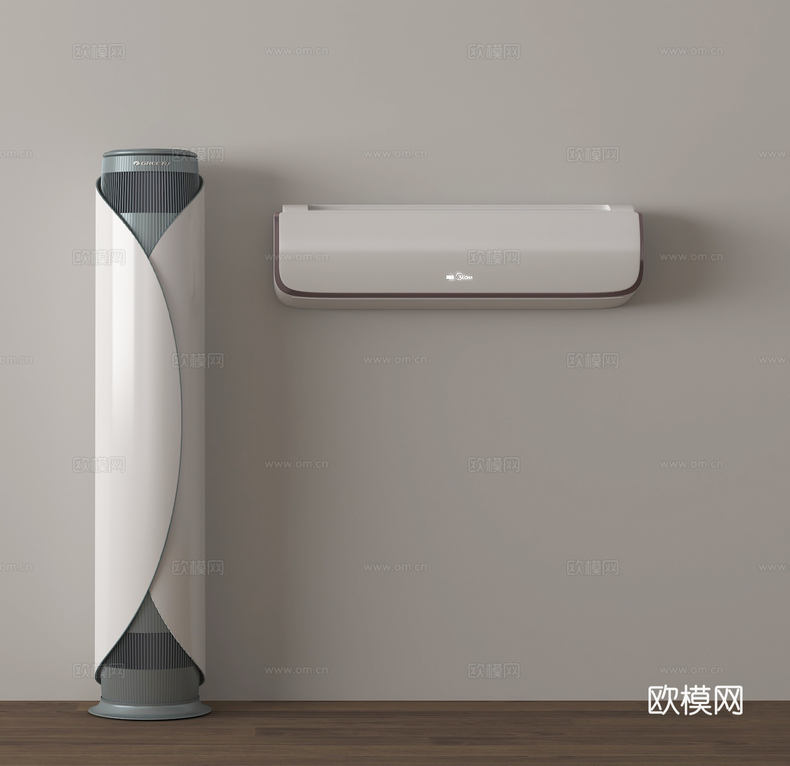 挂式空调 立式空调3d模型