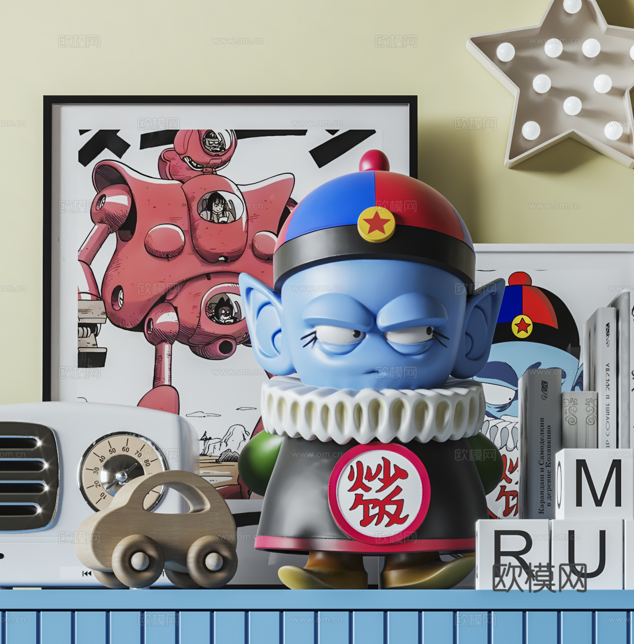 现代公仔玩具3d模型