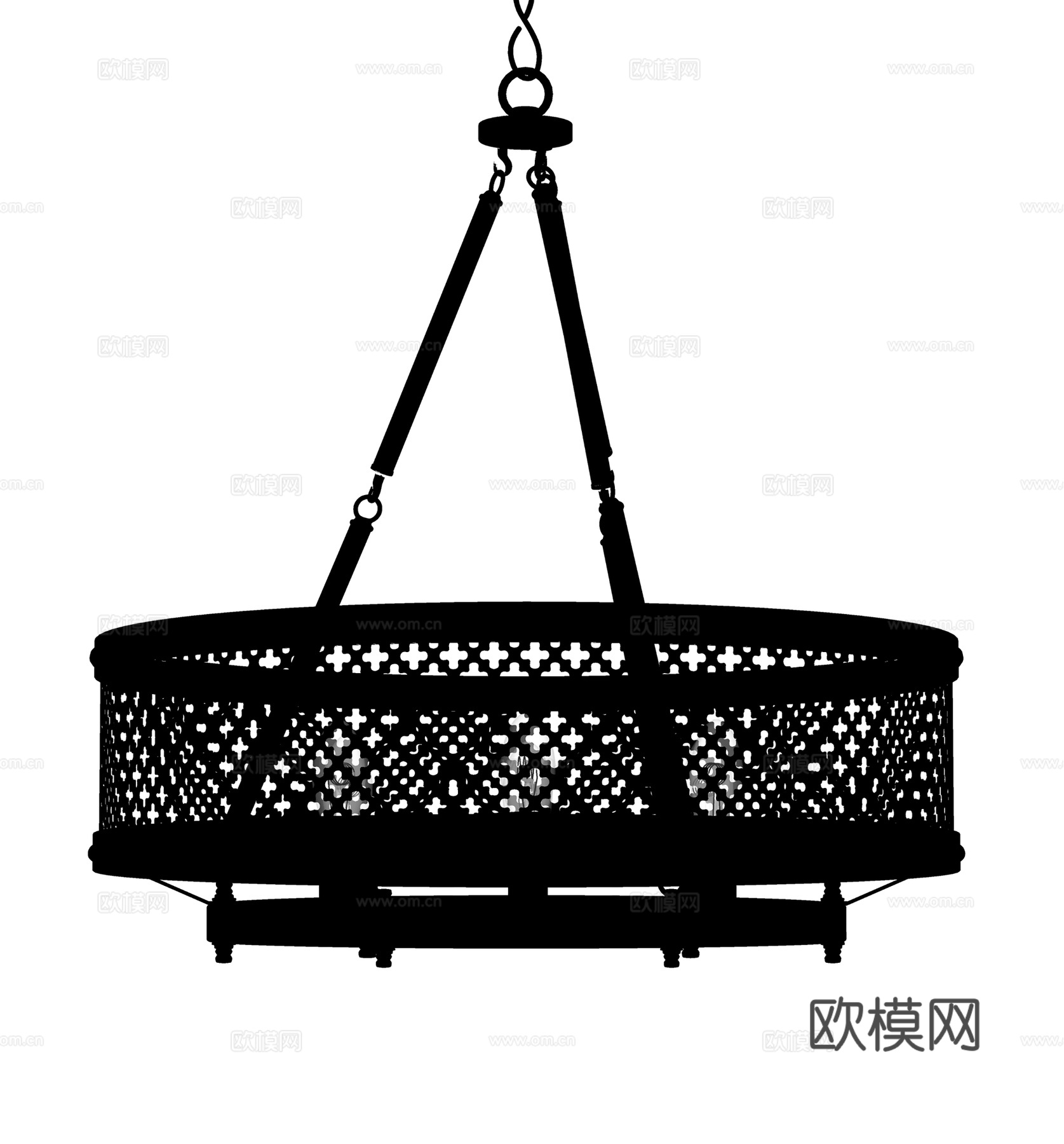 现代吊灯  圆形吊灯  金属吊灯su模型