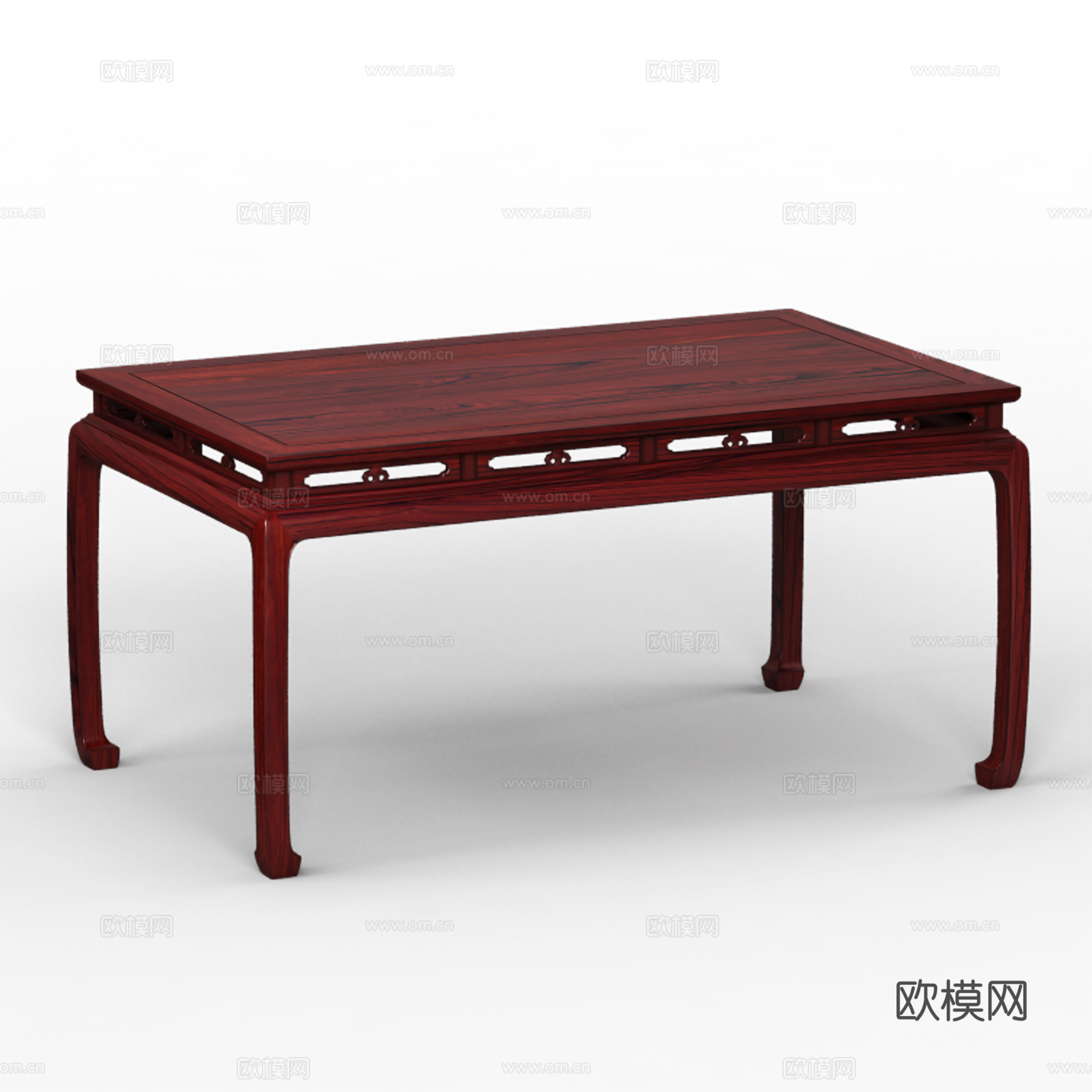 中式餐桌 明式餐桌 实木红木3d模型