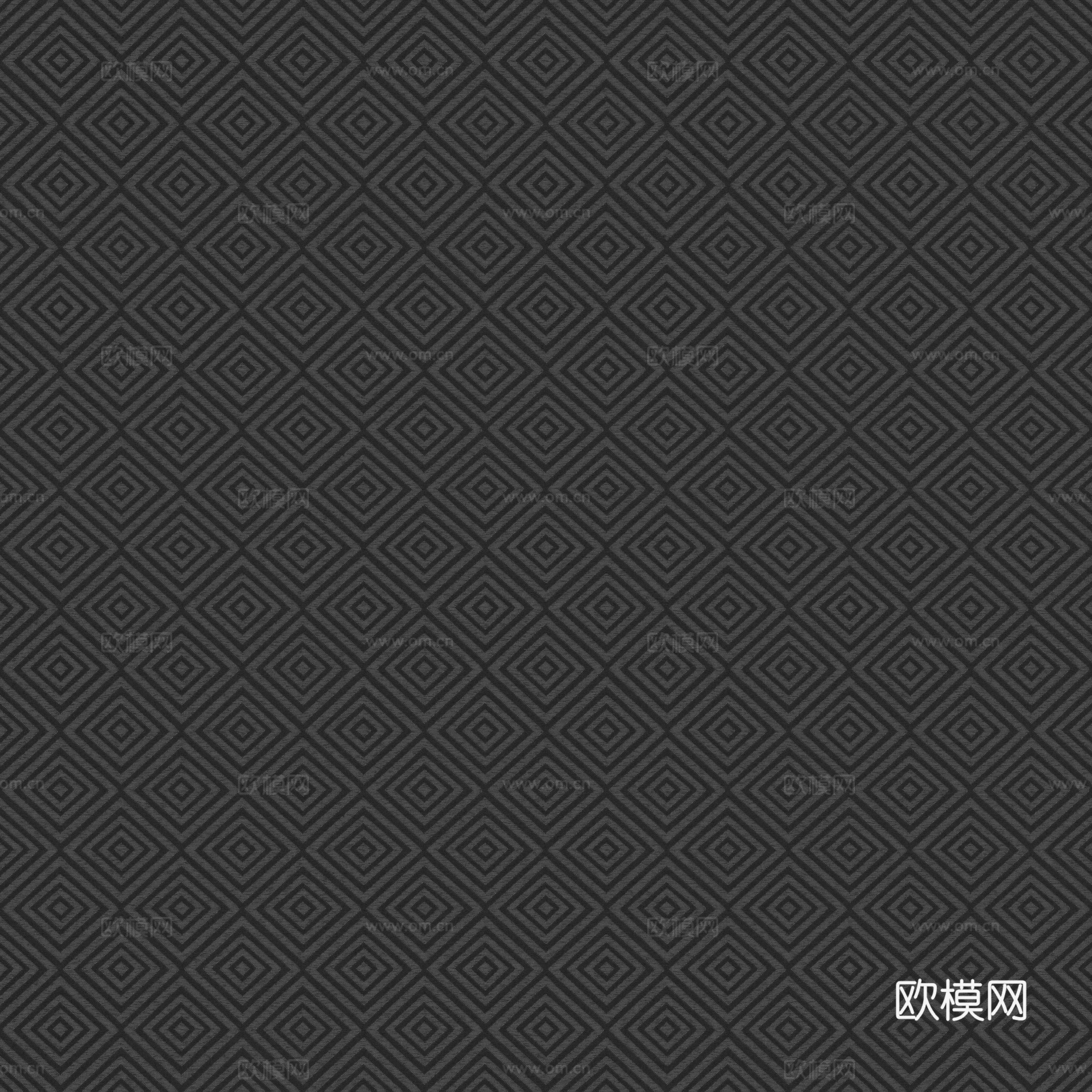 无缝深灰几何花纹布纹 菱形几何深色地毯  深色壁布