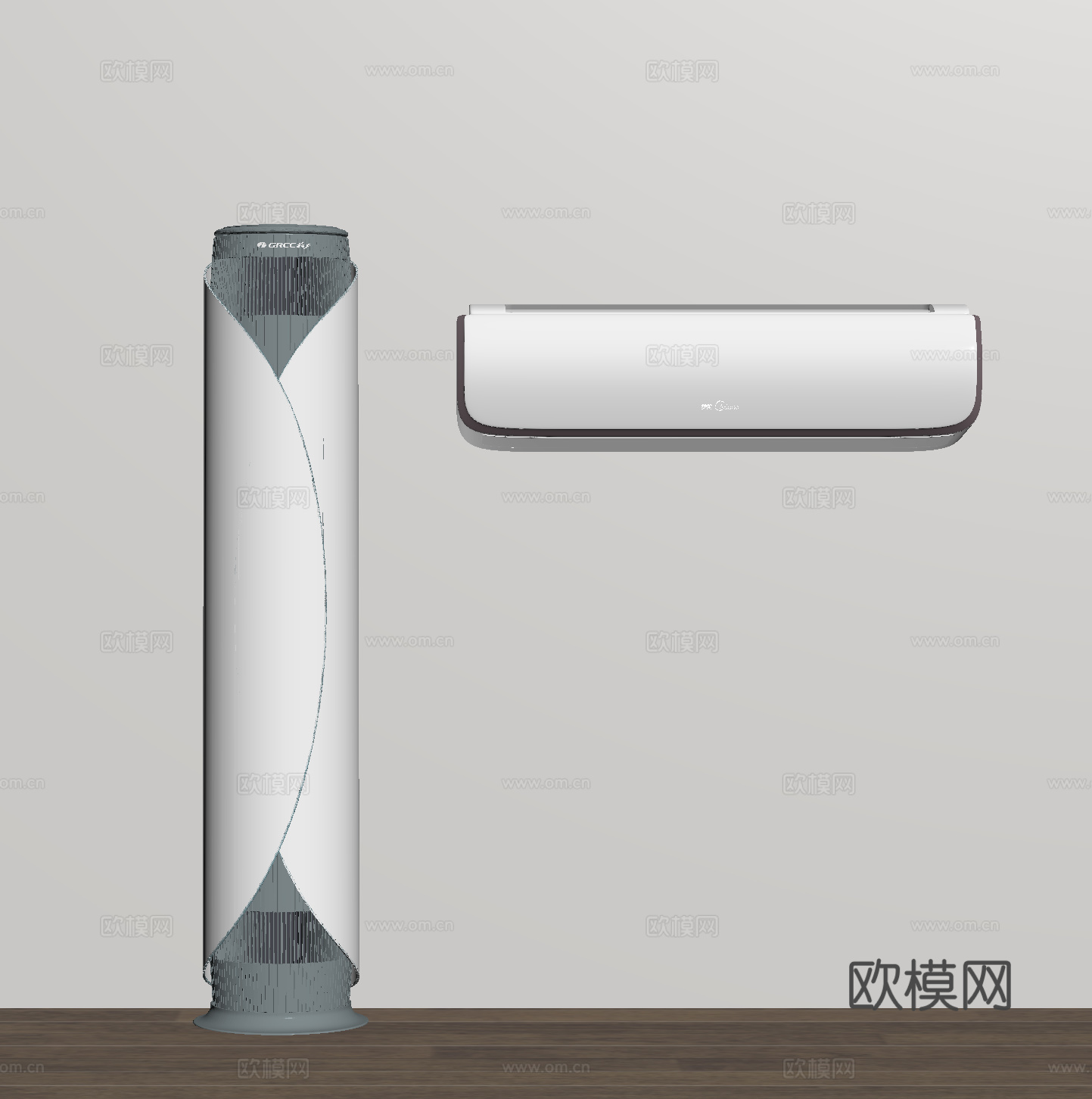 挂式空调 立式空调3d模型