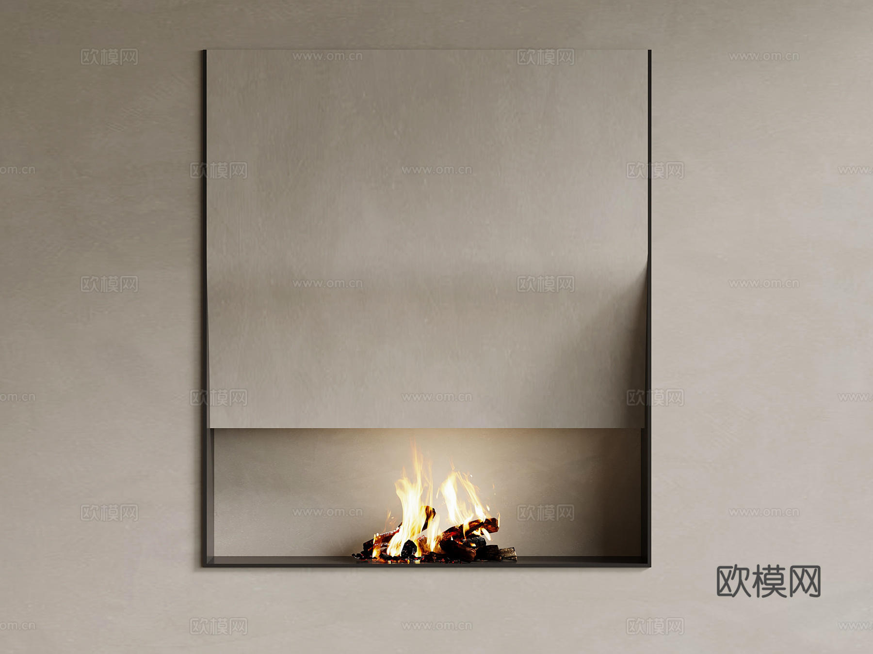 壁炉 现代壁炉 入嵌式壁炉3d模型
