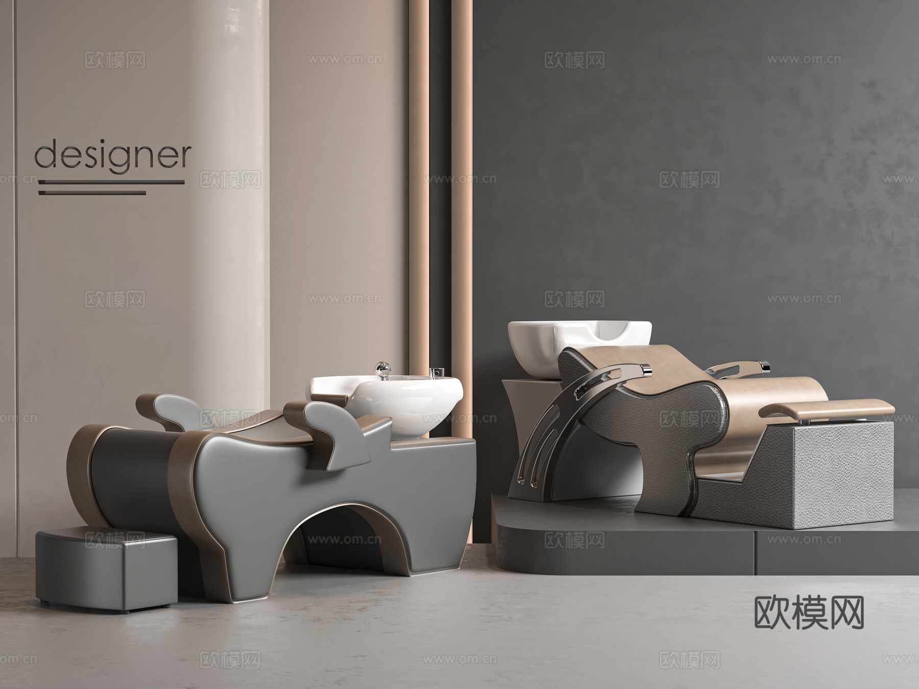 现代理发器材3d模型