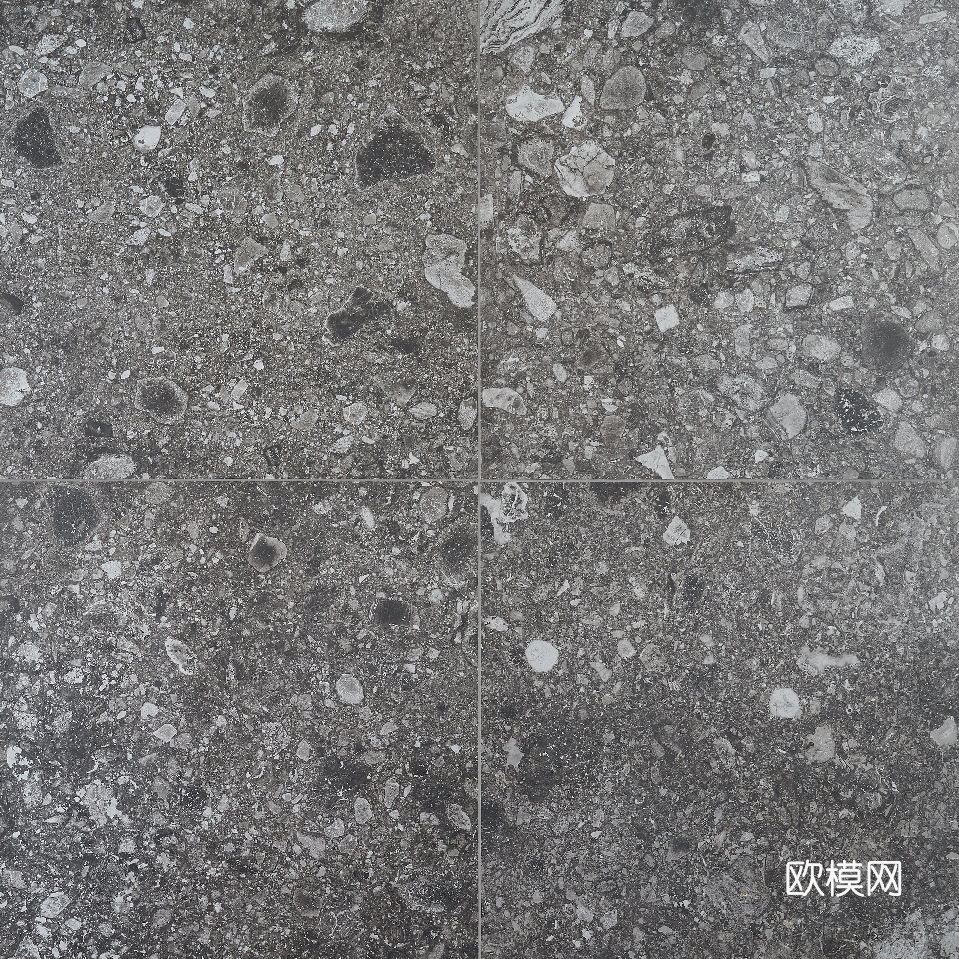 无缝灰色水磨石地砖 灰色水磨石地面
