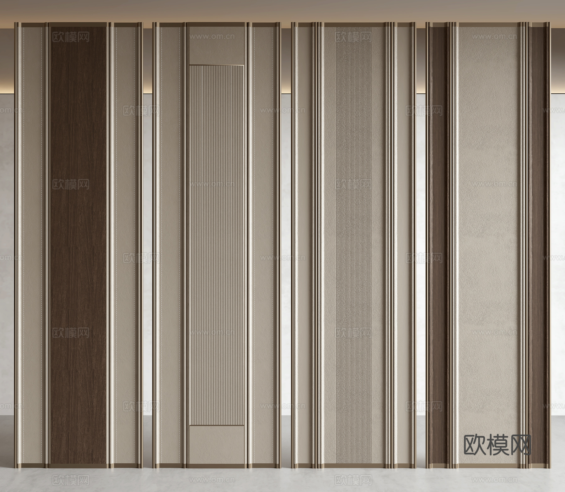 现代护墙板3d模型