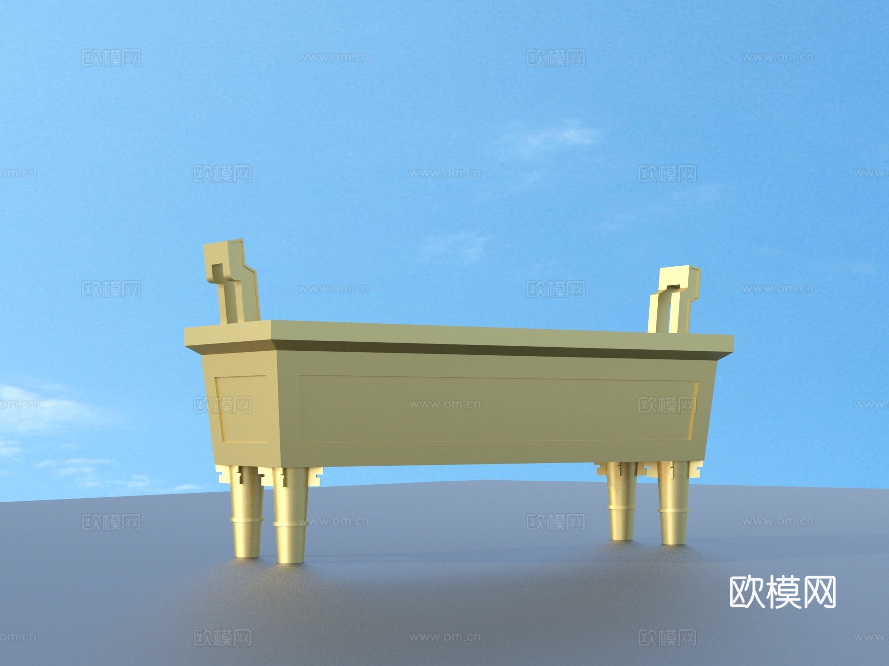 鼎 金鼎 古董 文物 艺术品3d模型