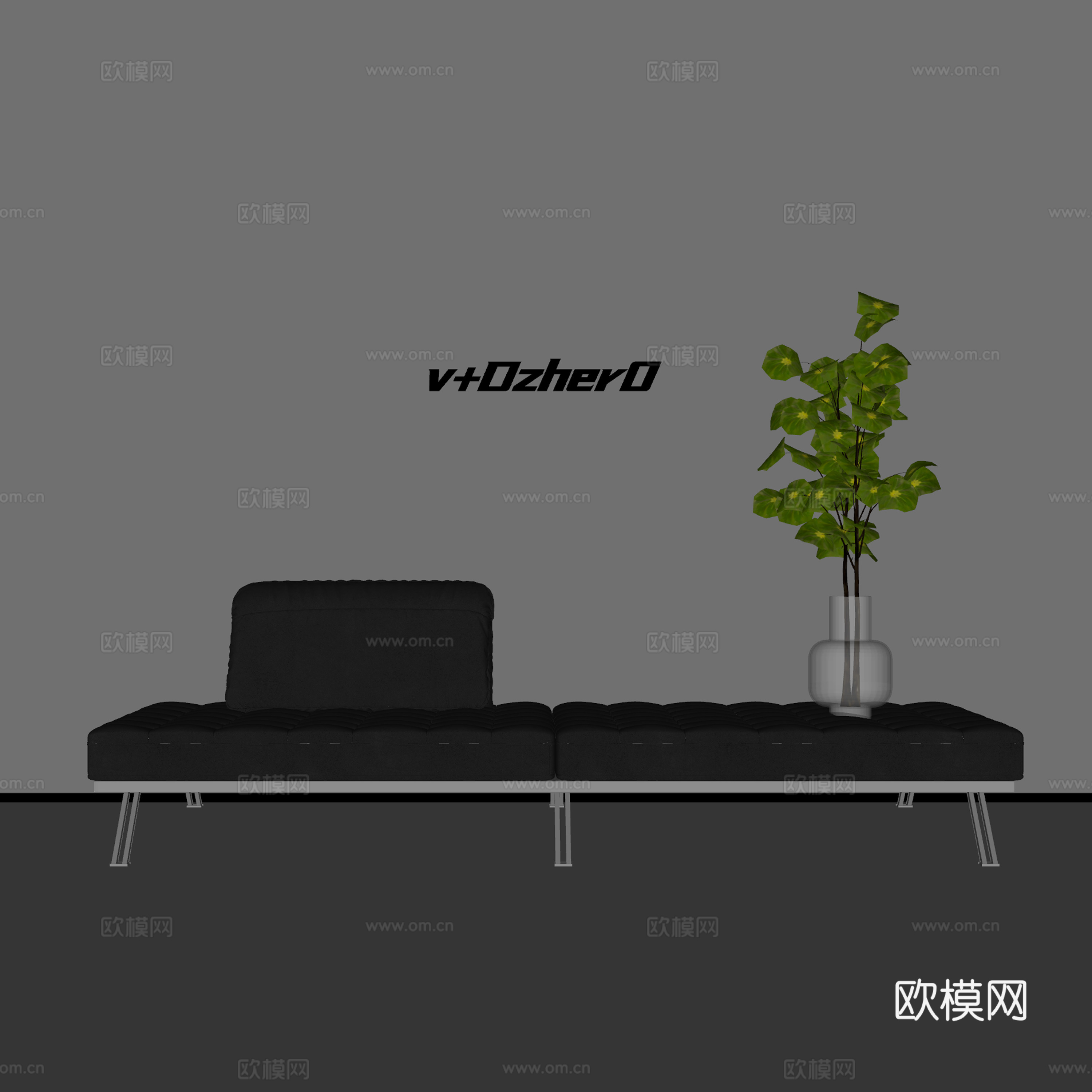 现代沙发凳su模型
