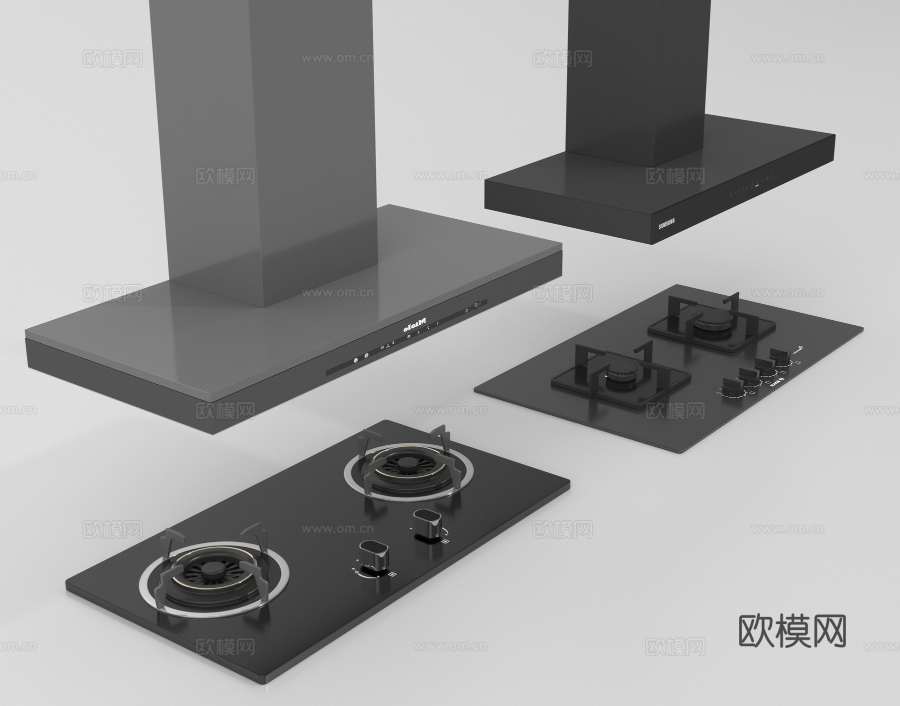 油烟机 炉灶 燃气灶 煤气灶3d模型