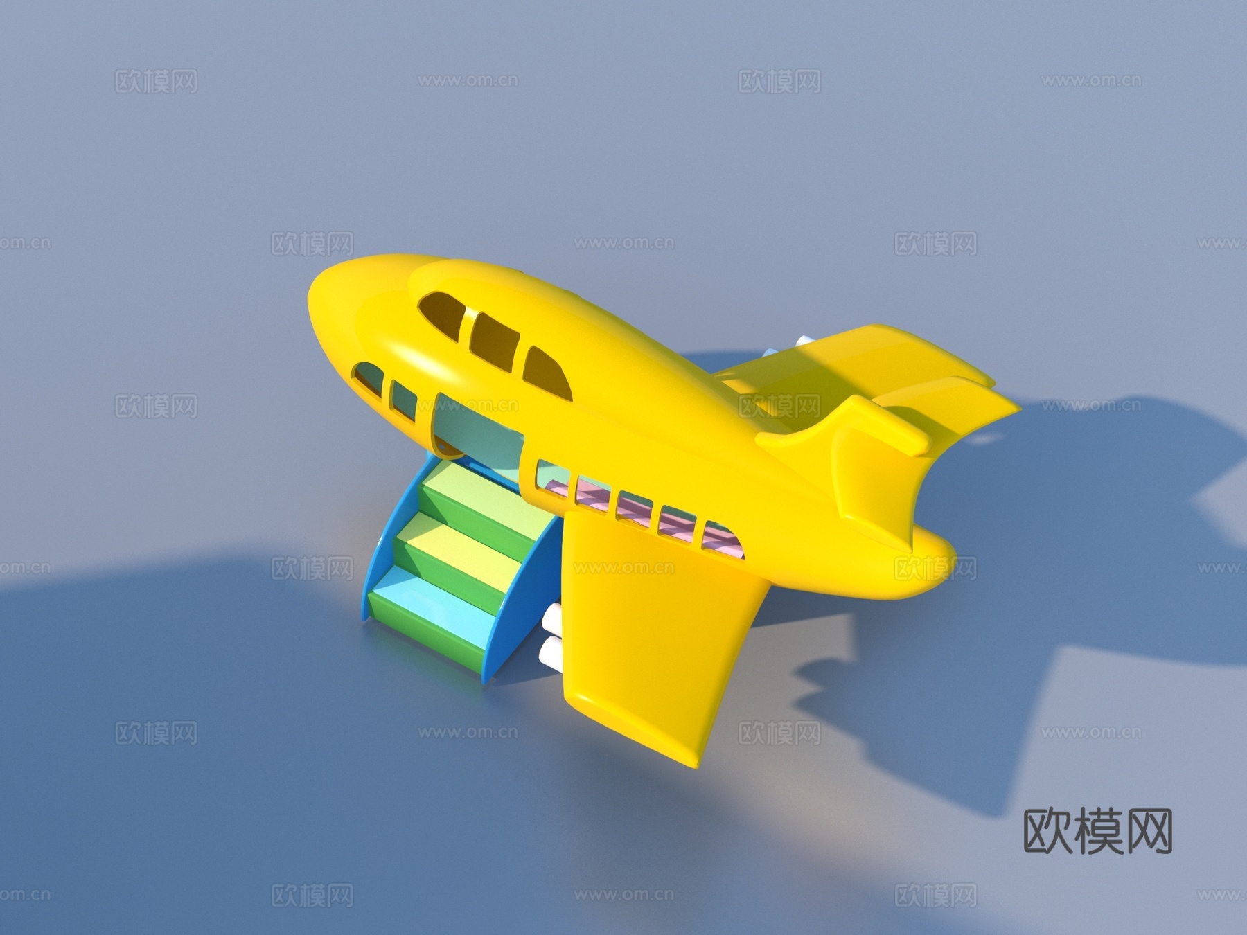 玩具飞机 卡通飞机3d模型