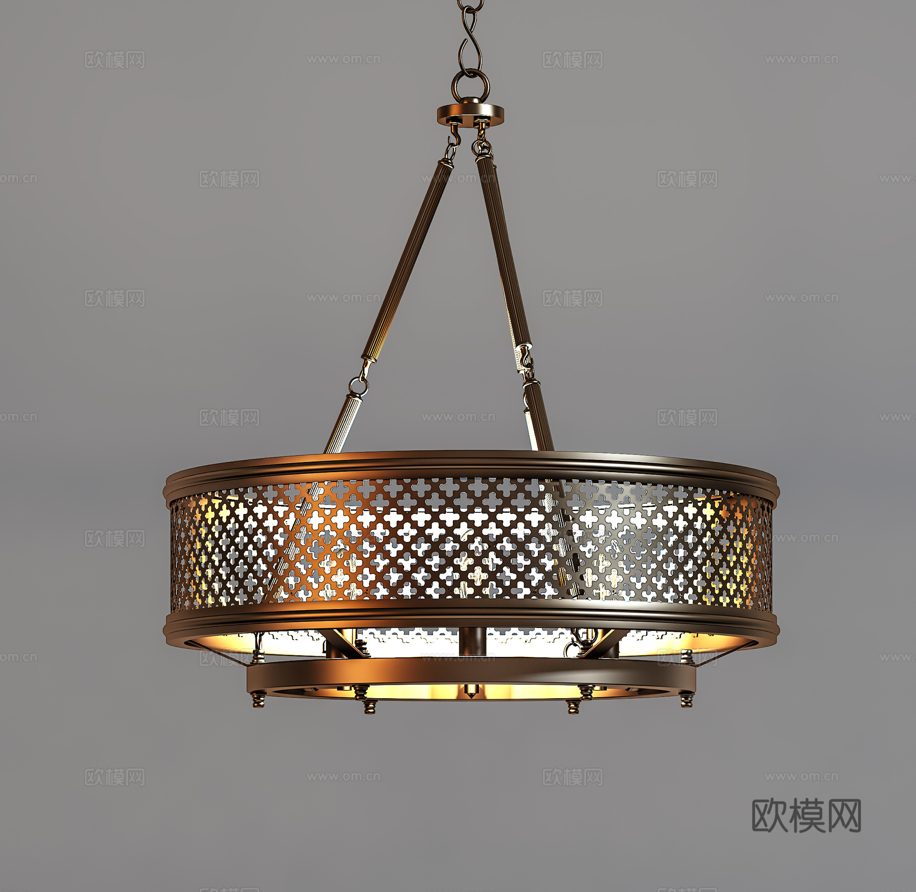 现代吊灯  圆形吊灯  金属吊灯su模型