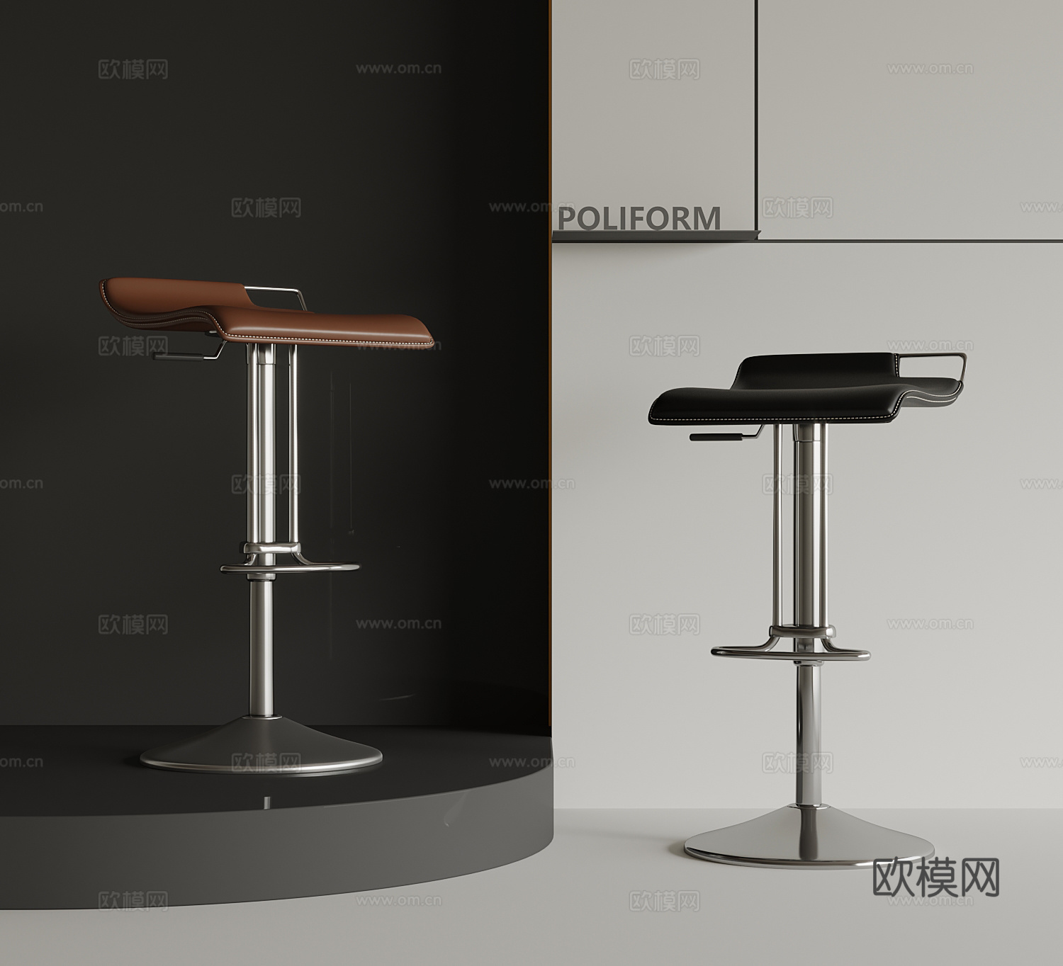 现代吧椅 吧凳3d模型