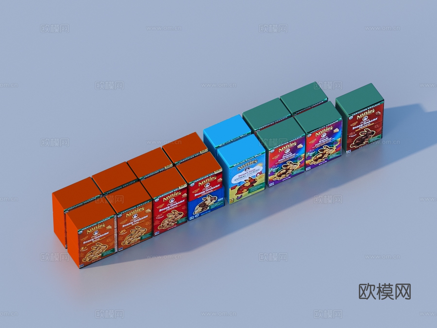 包装盒 食品盒su模型