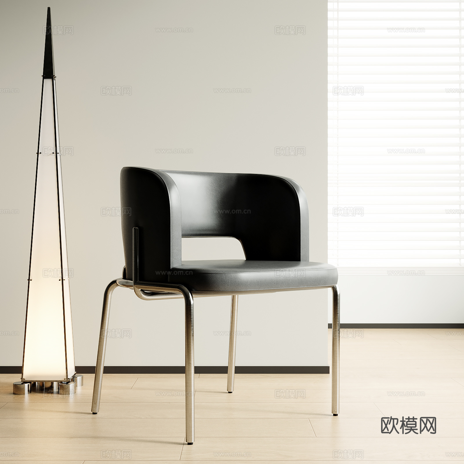 现代餐椅su模型