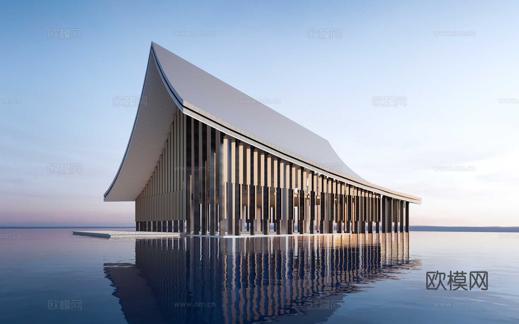 现代公共建筑 美术馆建筑 美术馆建筑 商业建筑su模型