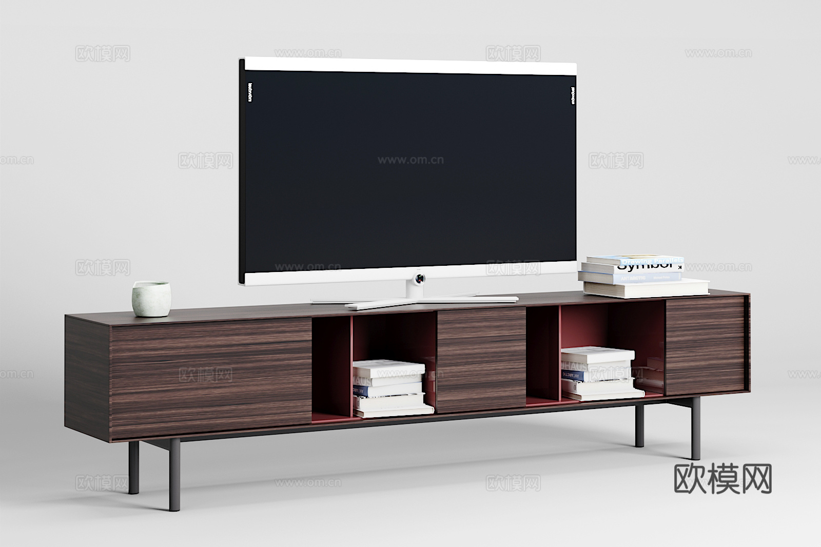 现代电视柜组合3d模型