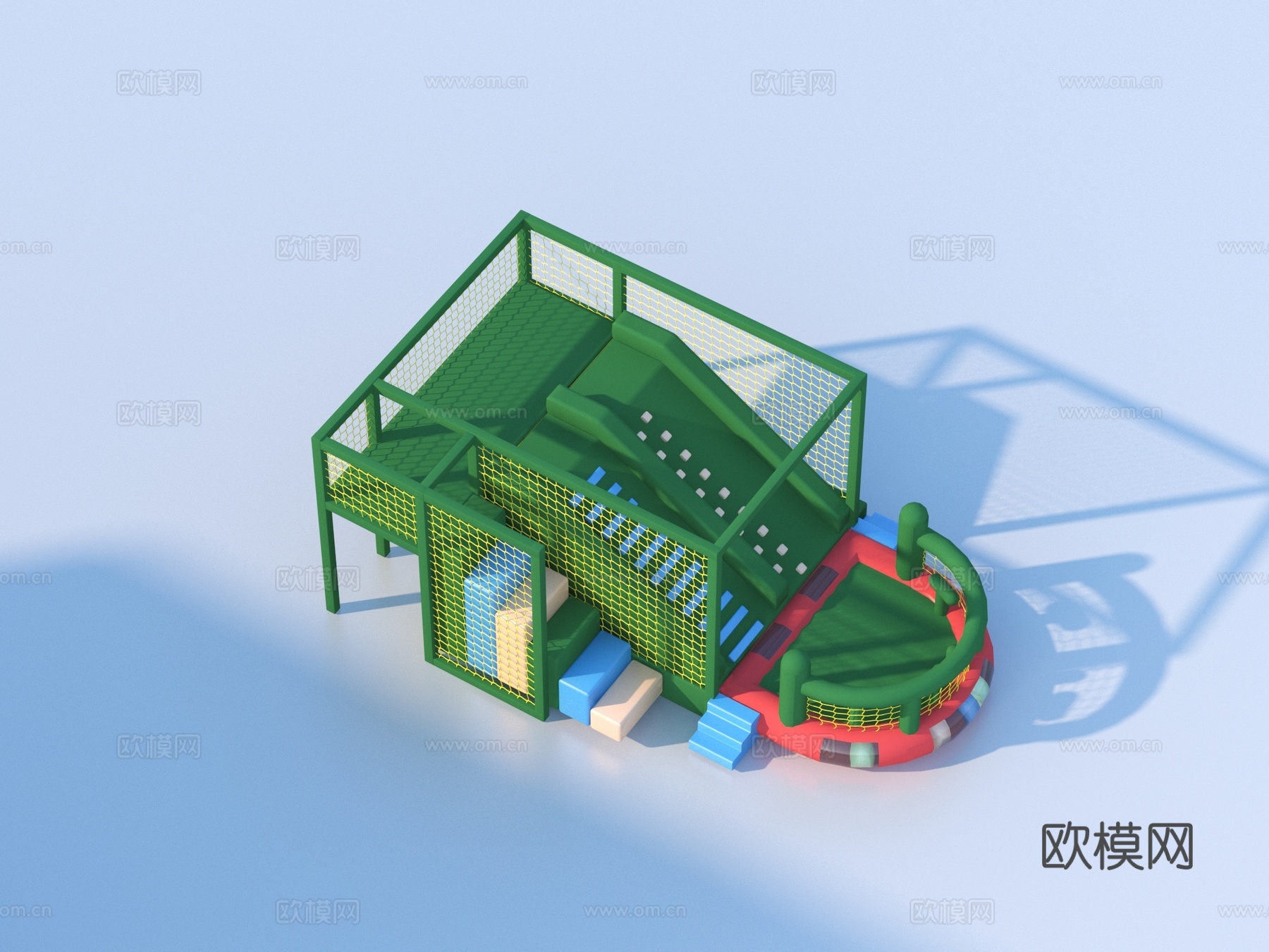 滑梯 游乐设备 塑料滑梯3d模型