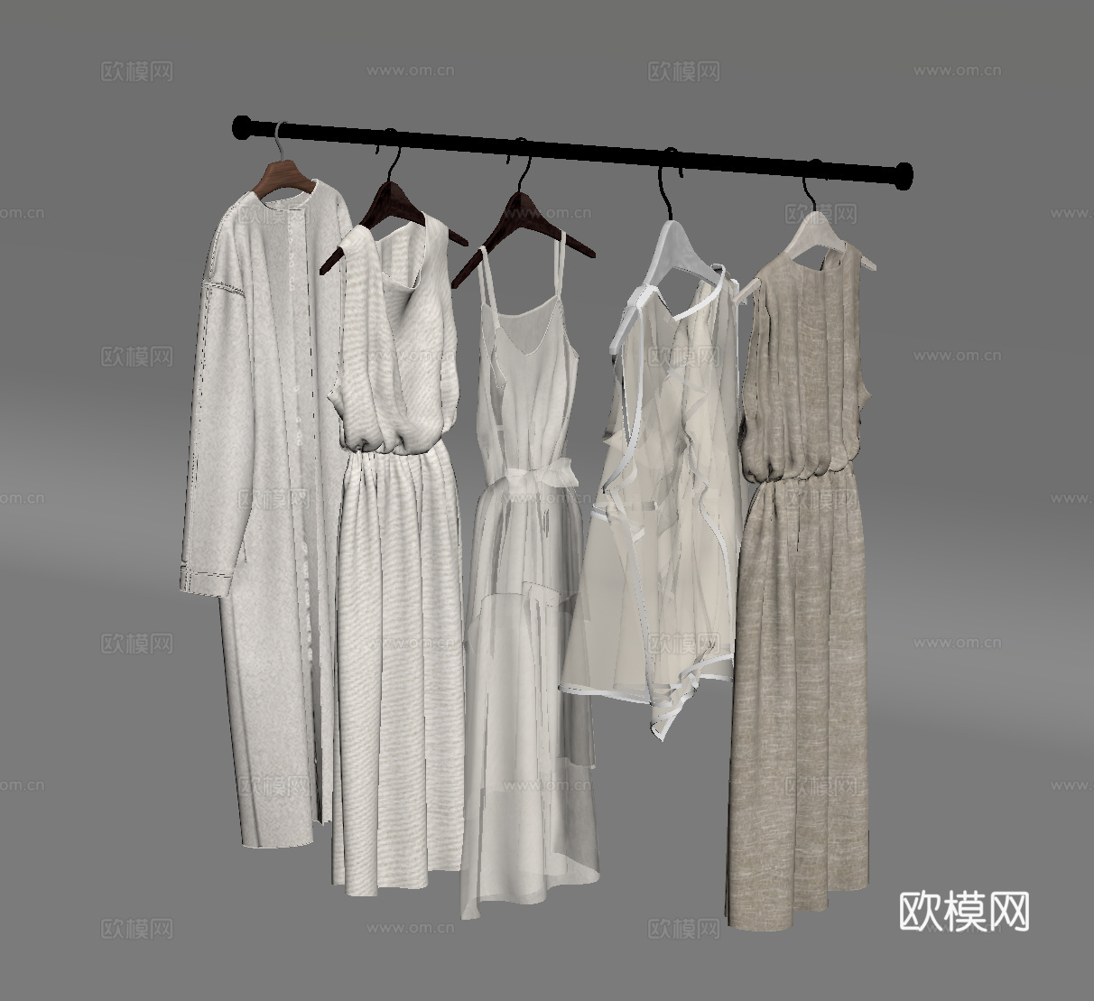 衣服 现代女装服饰su模型
