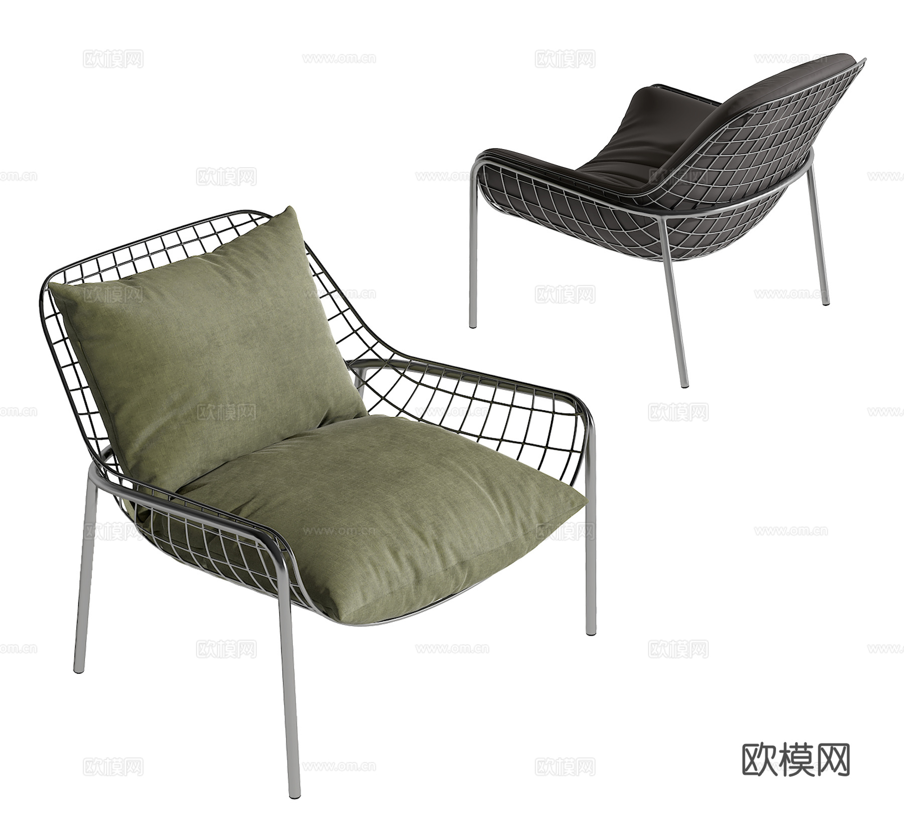 现代休闲椅su模型