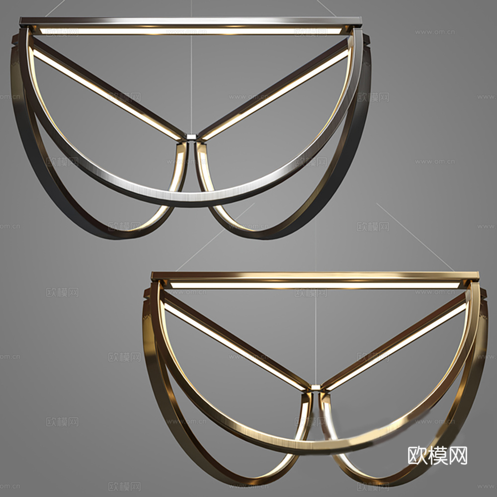 吊灯 金属吊灯 装饰吊灯3d模型