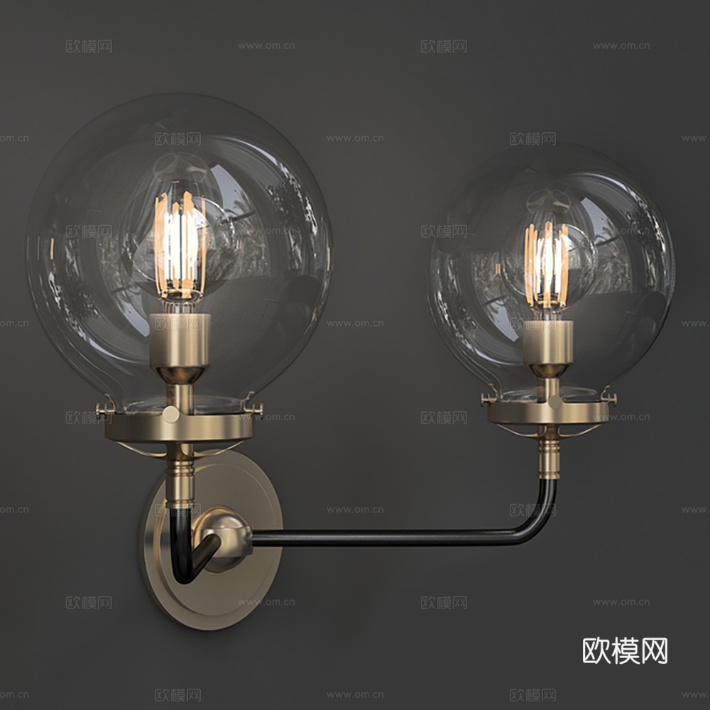 壁灯 金属吊灯 装饰壁灯3d模型