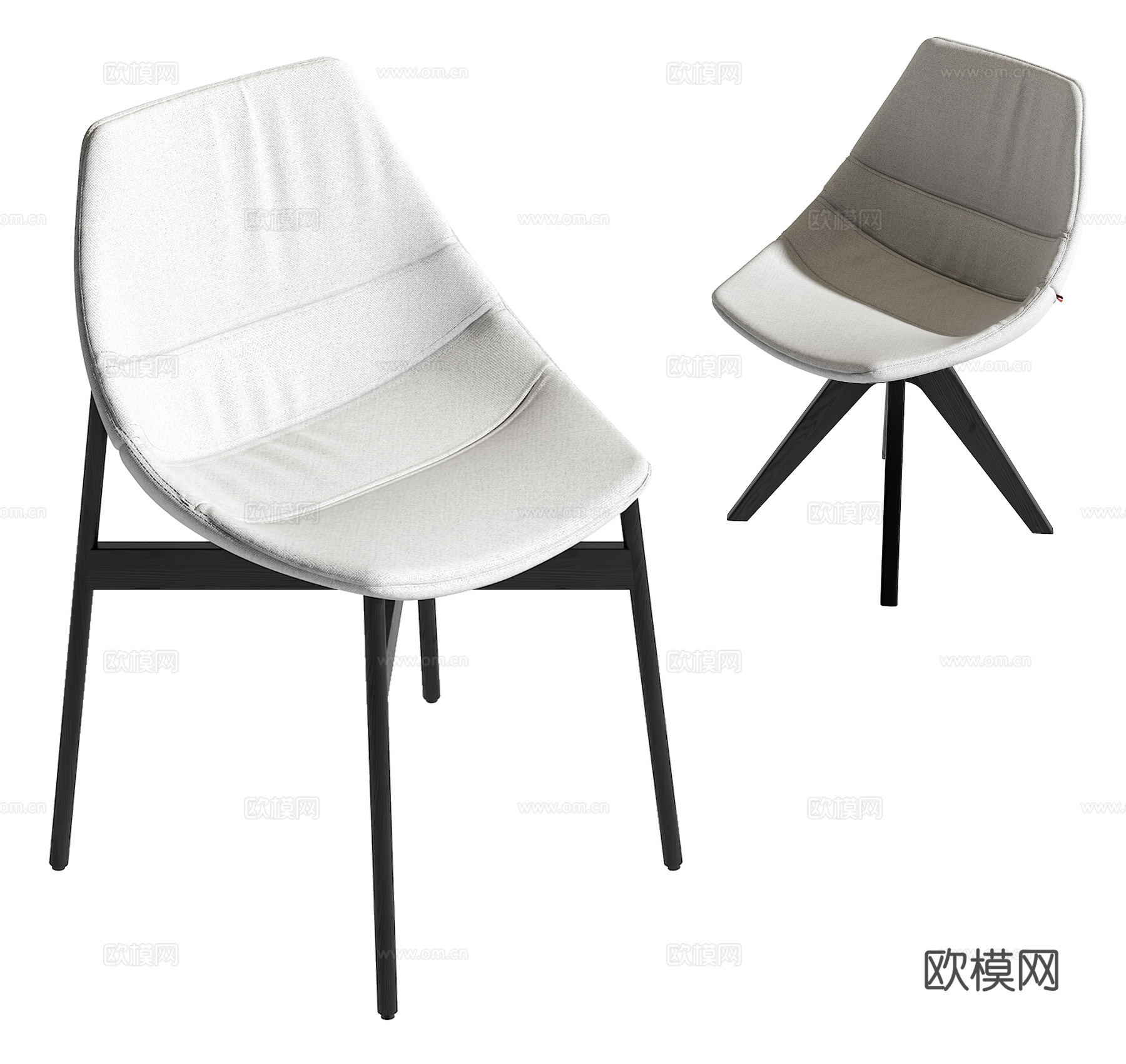 现代单椅su模型