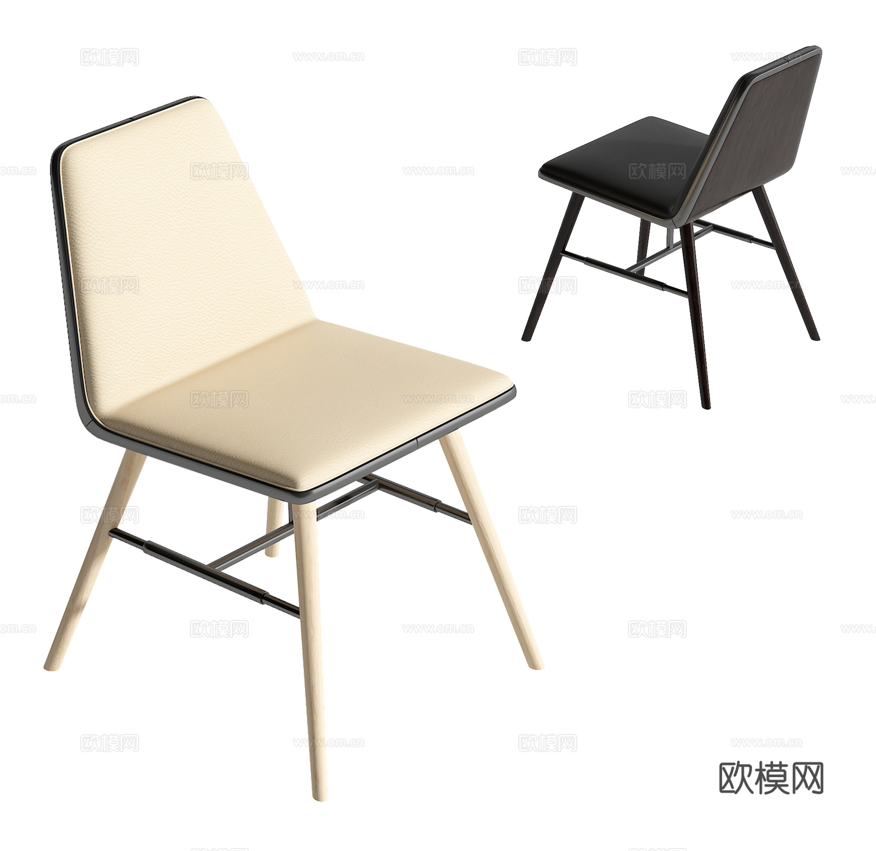 现代单椅su模型