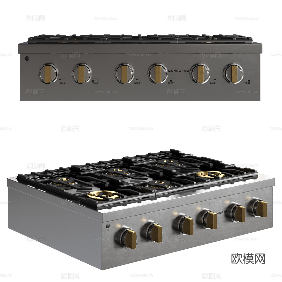 灶台 燃气灶3d模型
