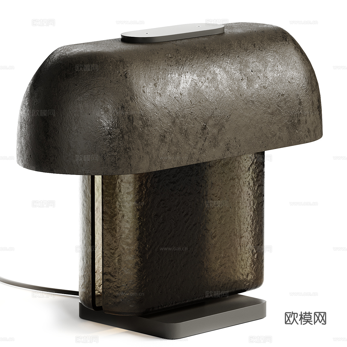 现代意式轻奢 Esca 铸造玻璃台灯3d模型