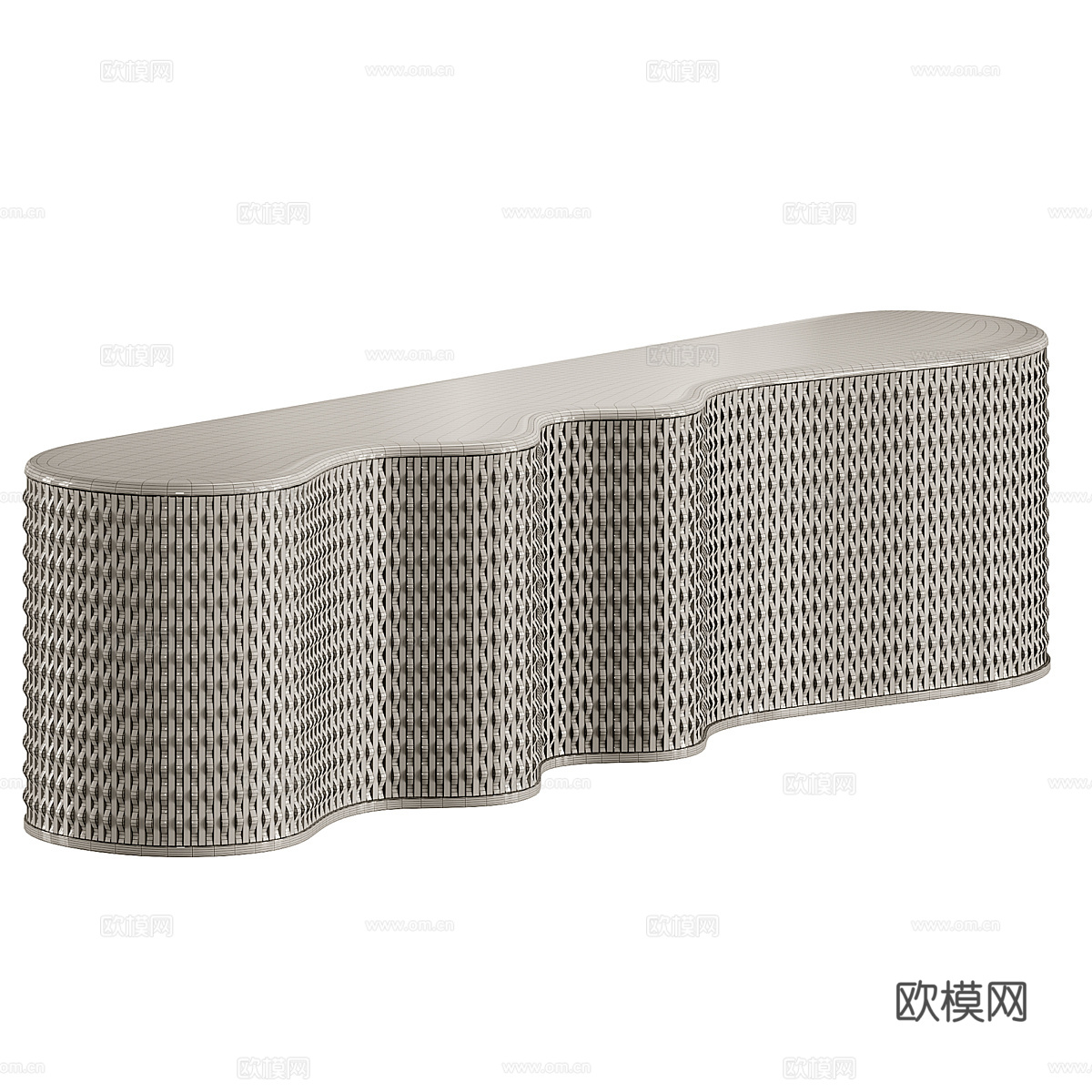 新中式轻奢端景台 玄关柜 边柜 矮柜3d模型