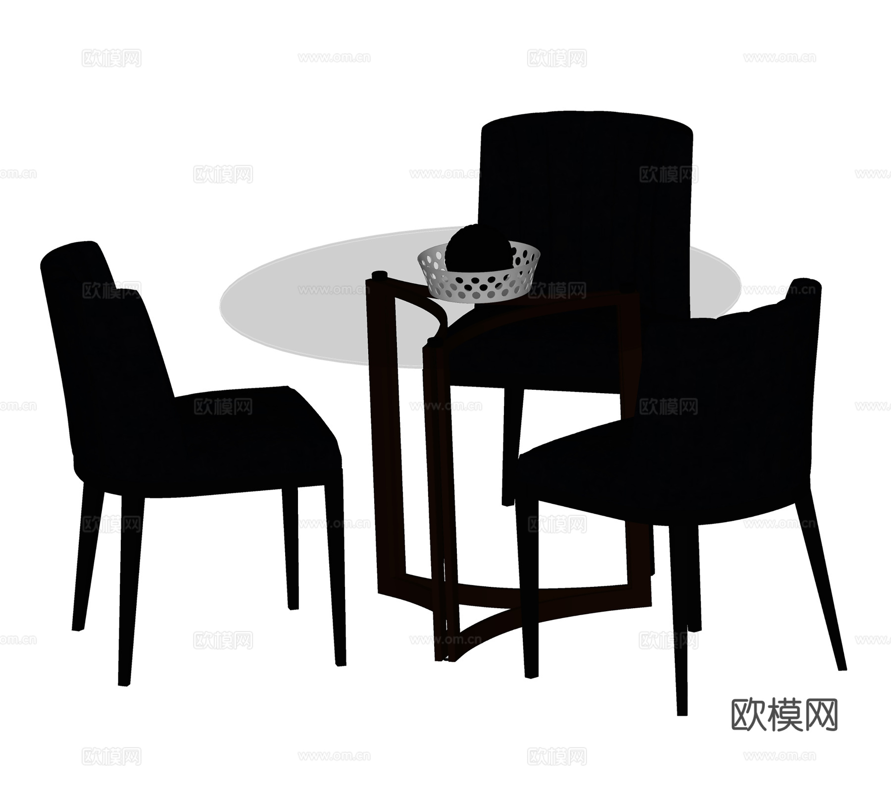 现代餐桌椅  茶桌椅  休闲桌椅 洽谈桌椅su模型