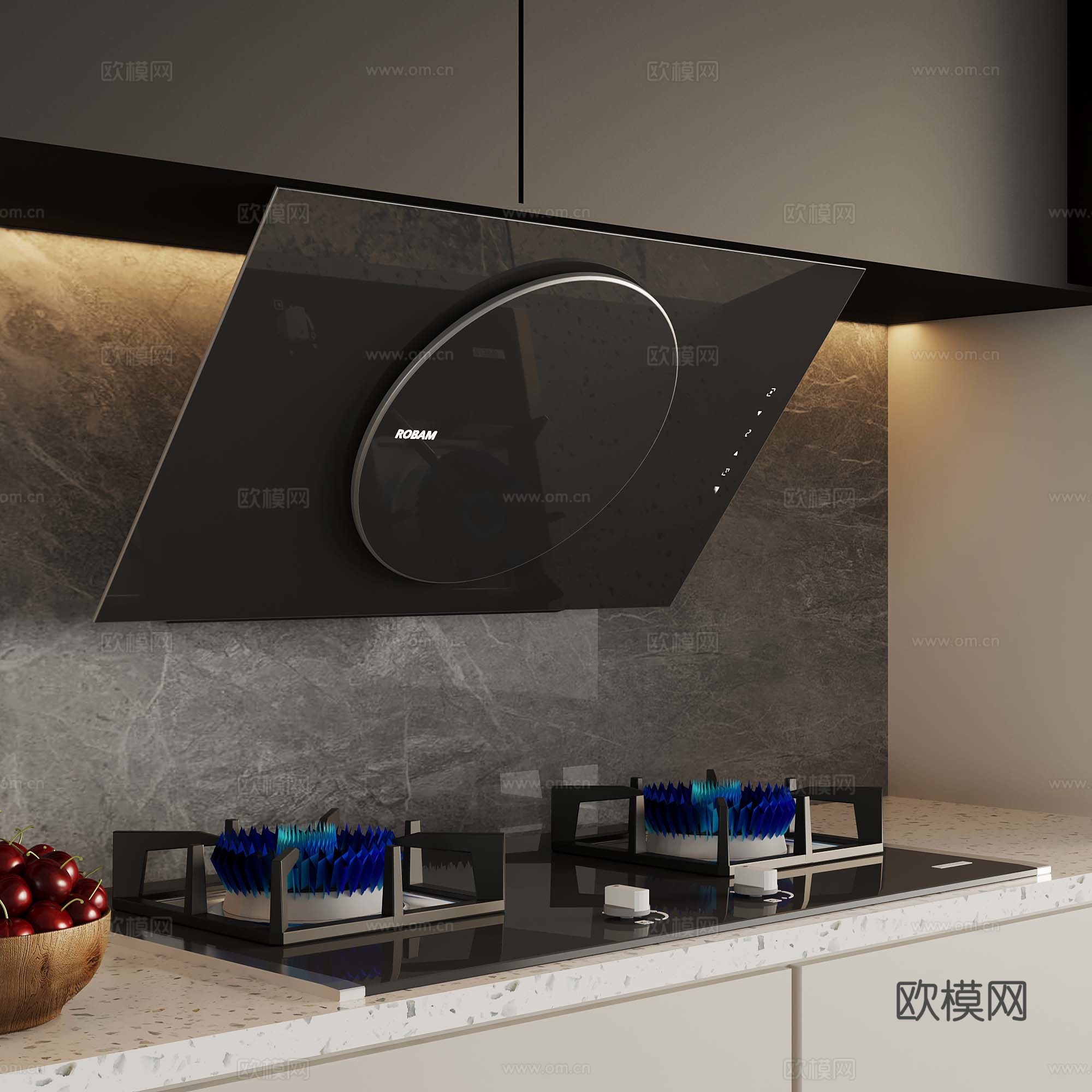 06油烟机 灶具 燃气灶 煤气灶3d模型