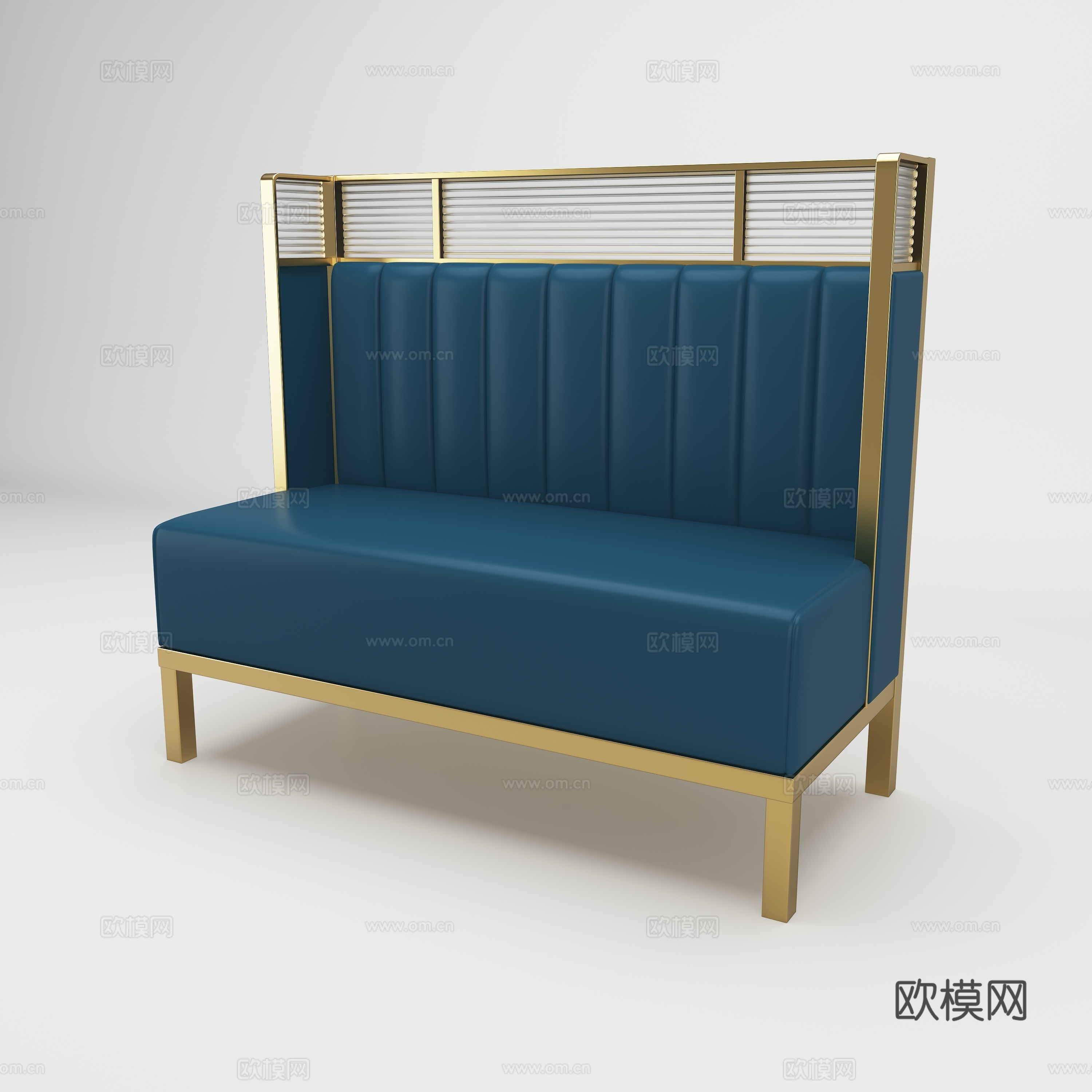 餐饮卡座沙发3d模型