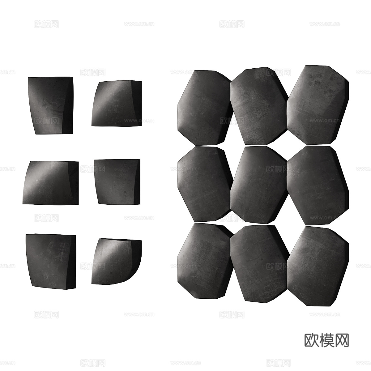 现代意式墙饰挂件3d模型