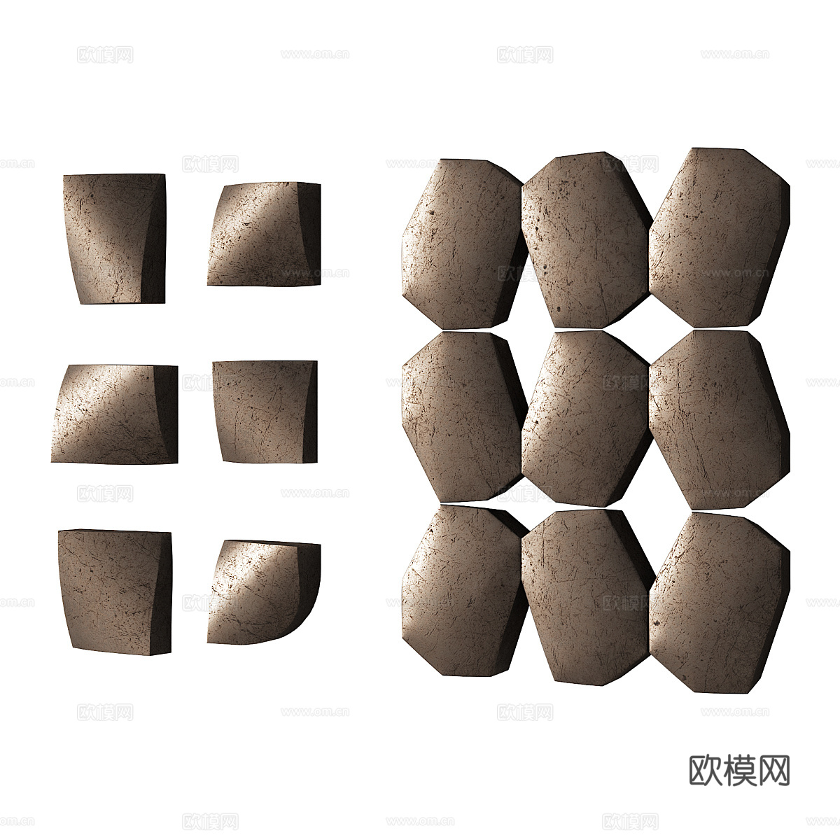 现代意式墙饰挂件3d模型