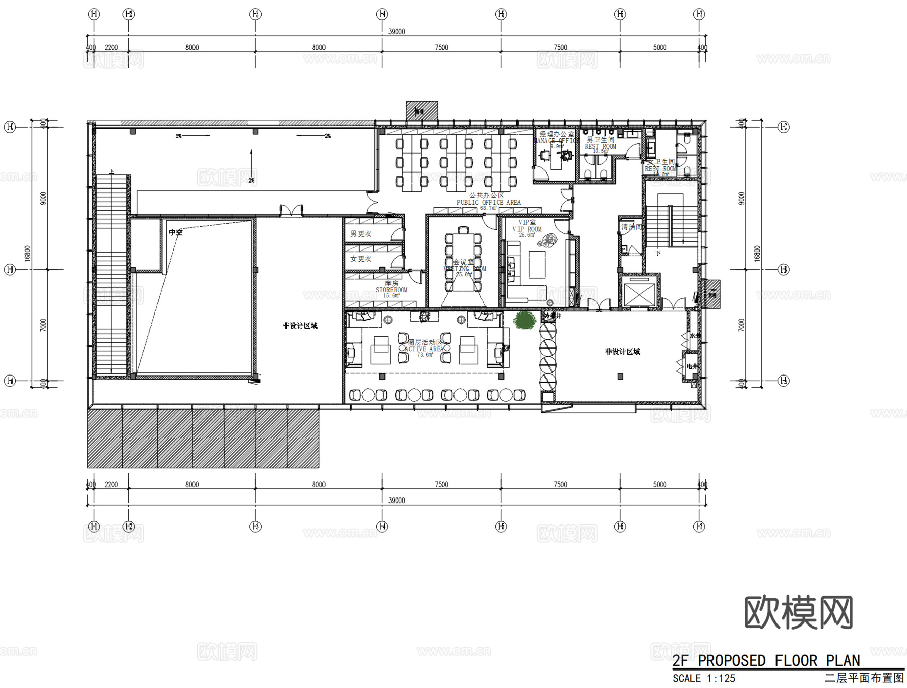 DIA丹健国际-西安华润置地 · 紫云府售楼处示范区施工图cad施工图