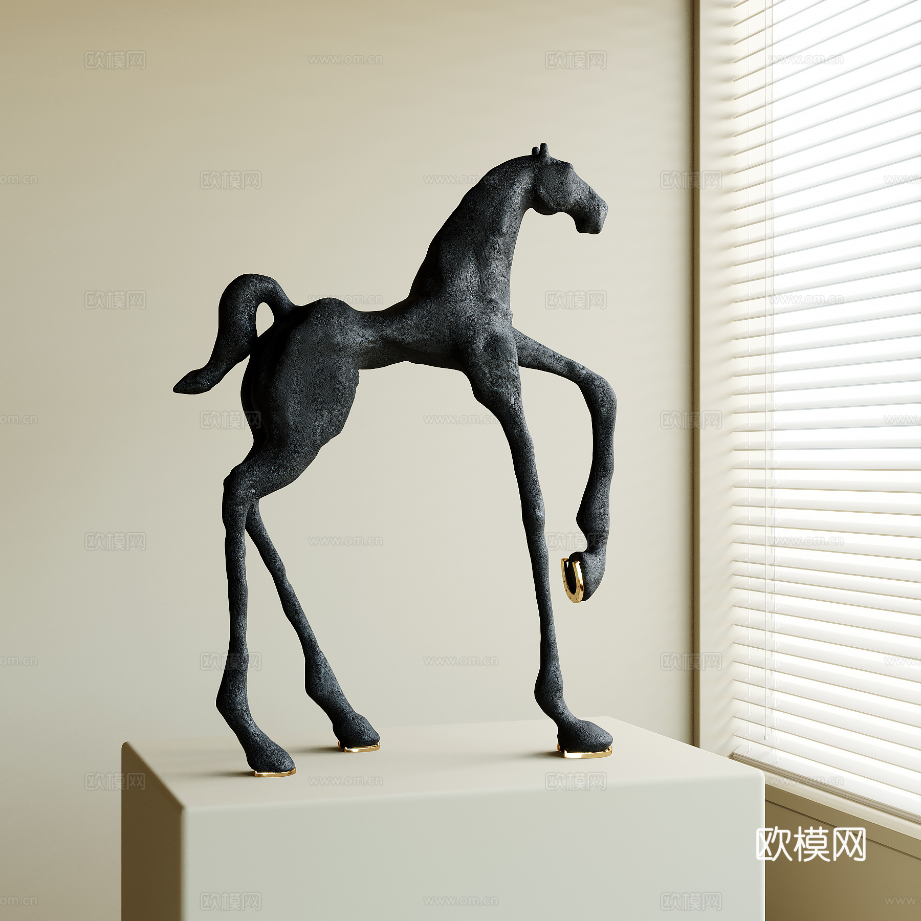 现代雕塑su模型