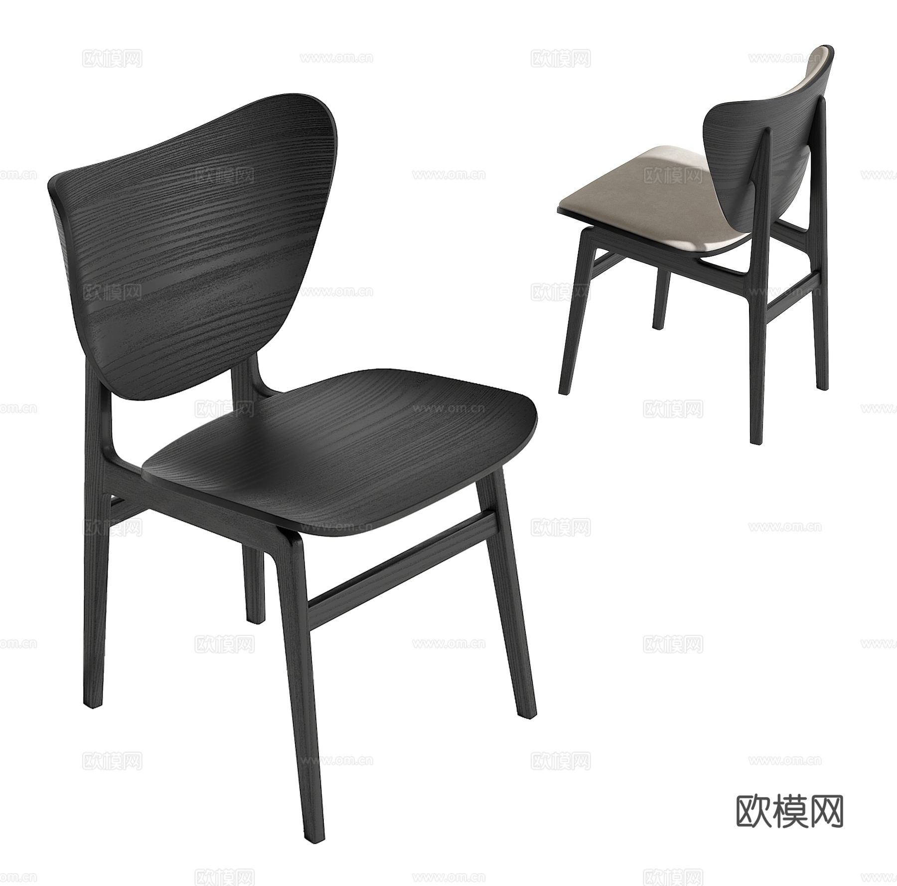 现代单椅su模型