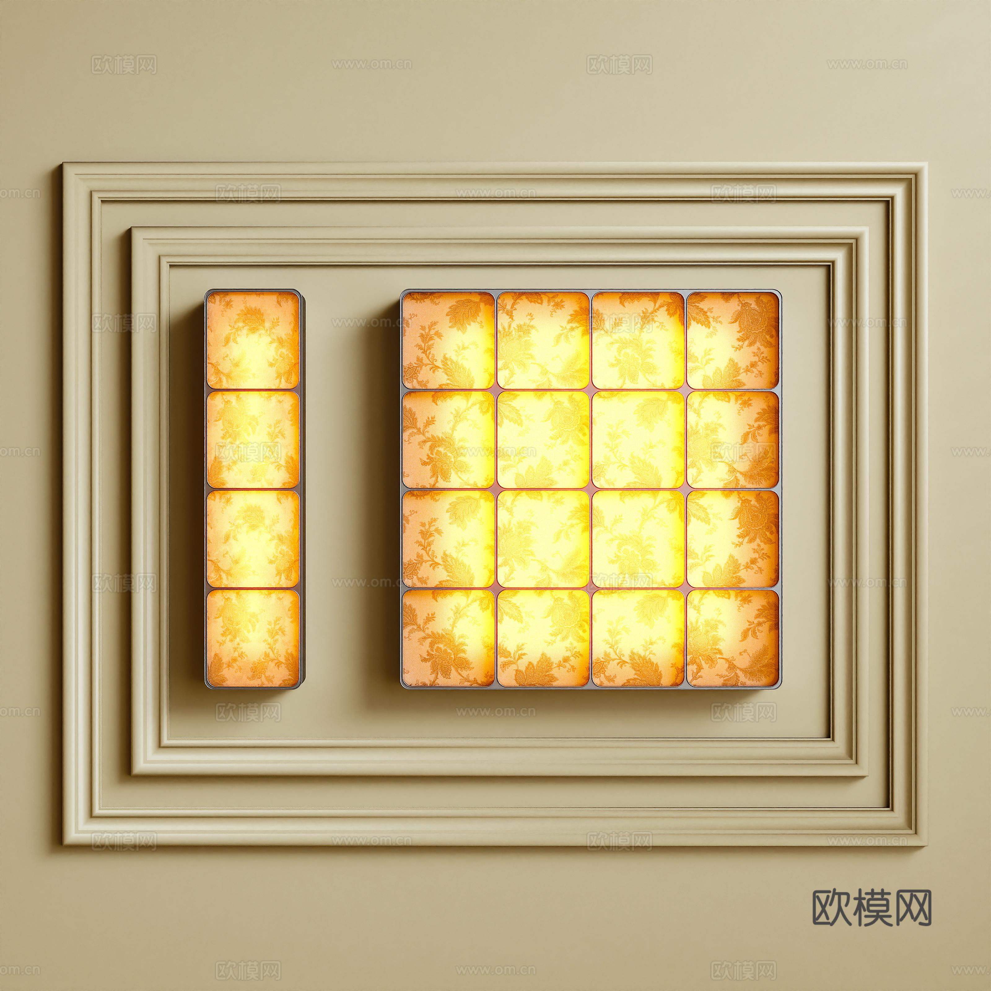 侘寂壁灯3d模型